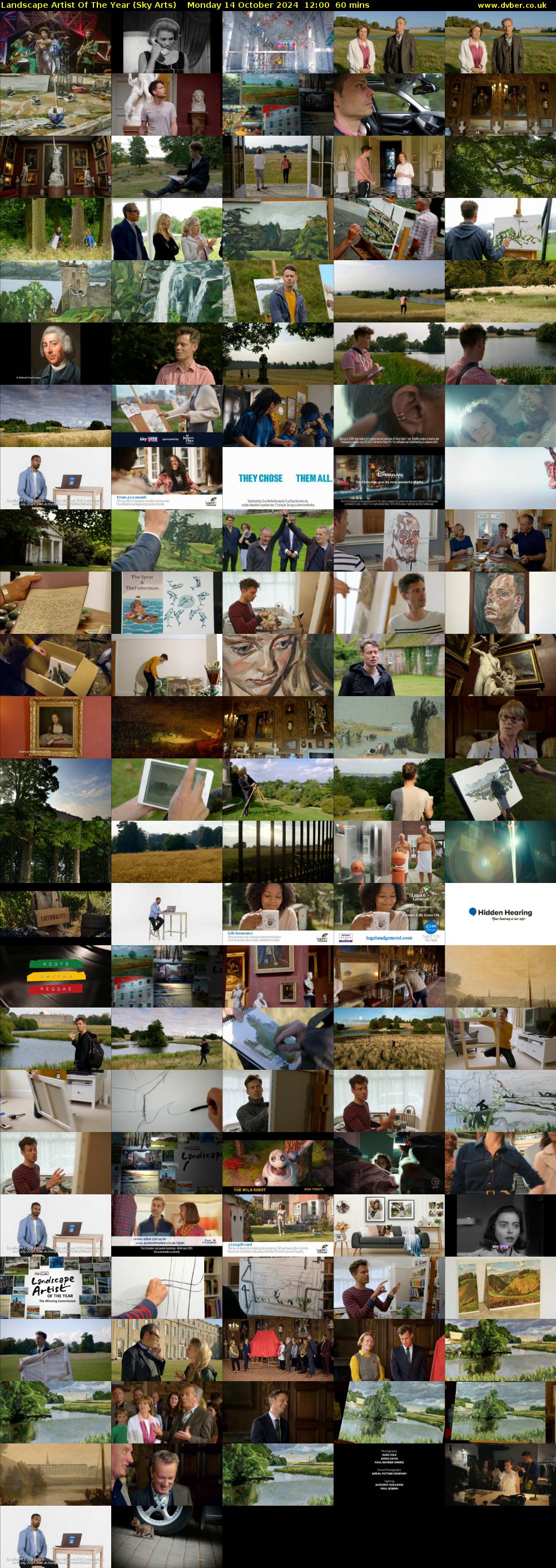 Landscape Artist Of The Year (Sky Arts) Monday 14 October 2024 12:00 - 13:00
