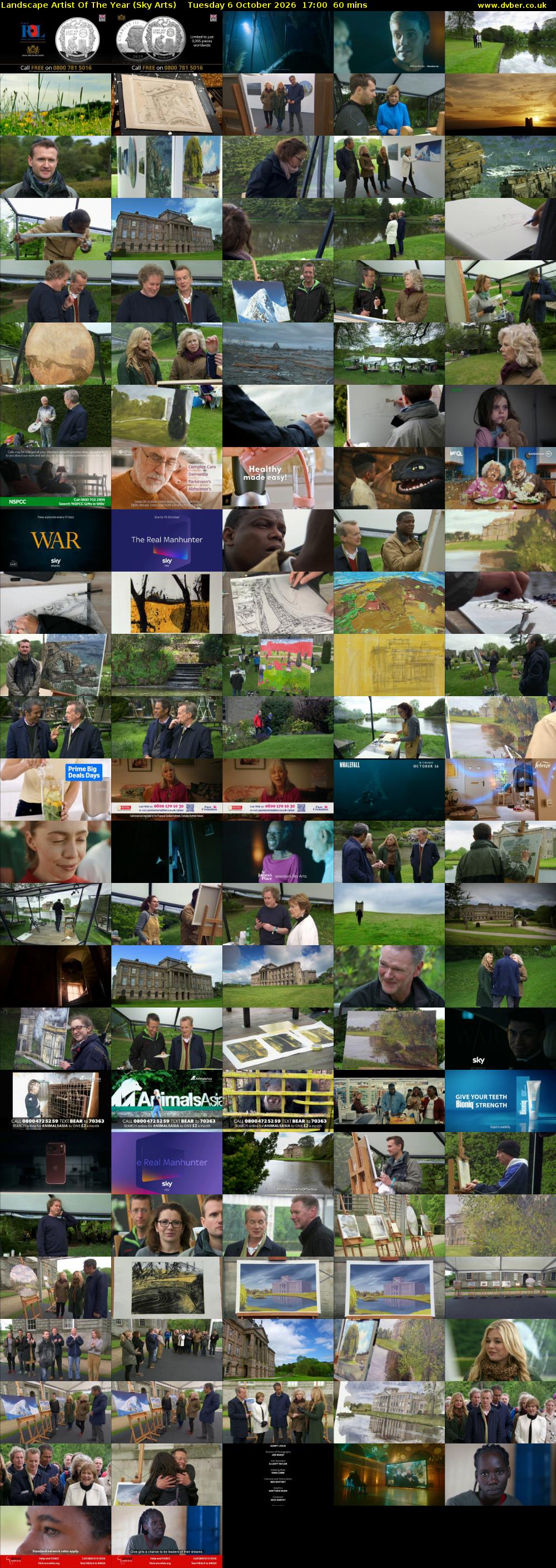 Landscape Artist Of The Year (Sky Arts) Tuesday 6 October 2026 17:00 - 18:00