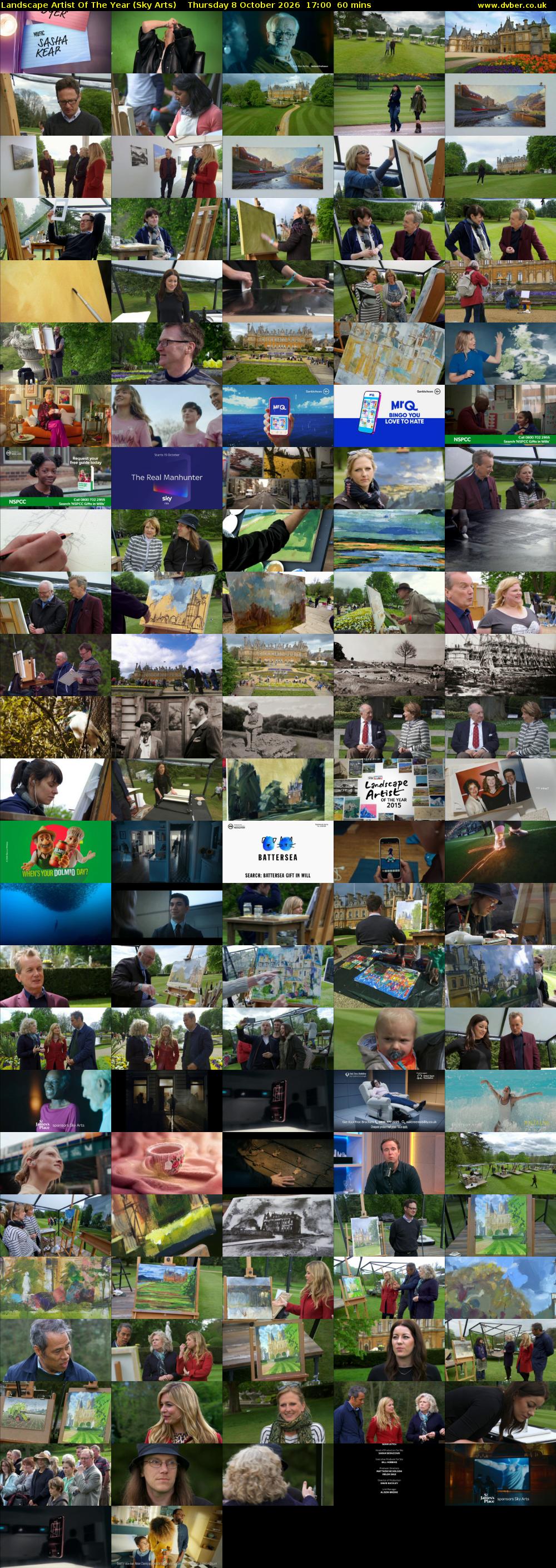 Landscape Artist Of The Year (Sky Arts) Thursday 8 October 2026 17:00 - 18:00