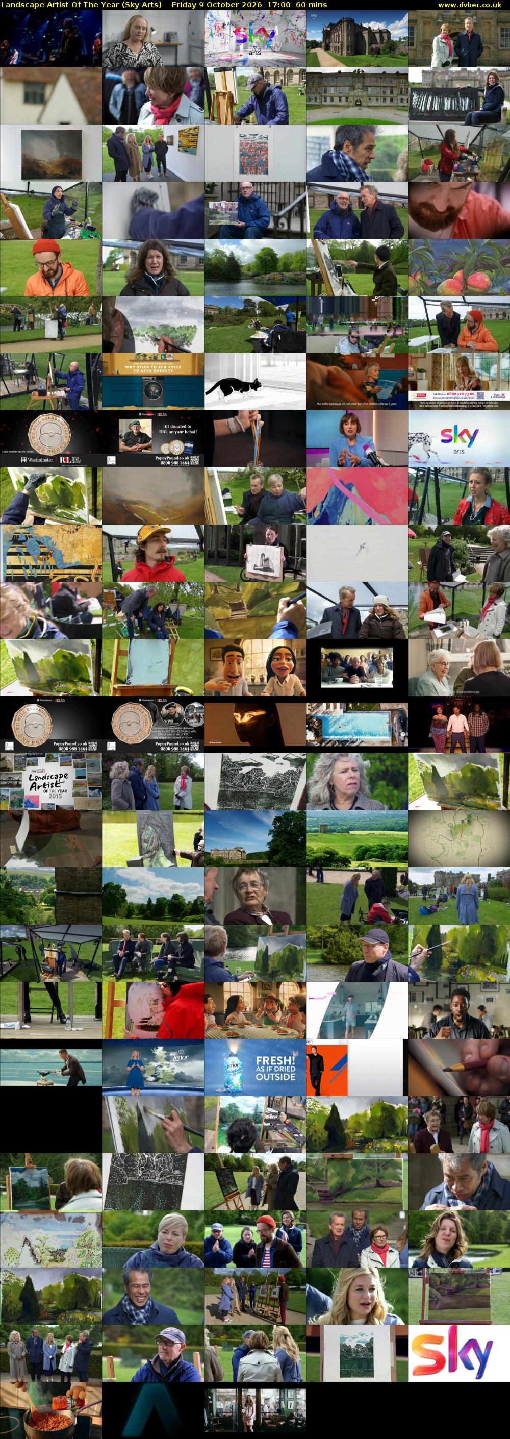 Landscape Artist Of The Year (Sky Arts) Friday 9 October 2026 17:00 - 18:00