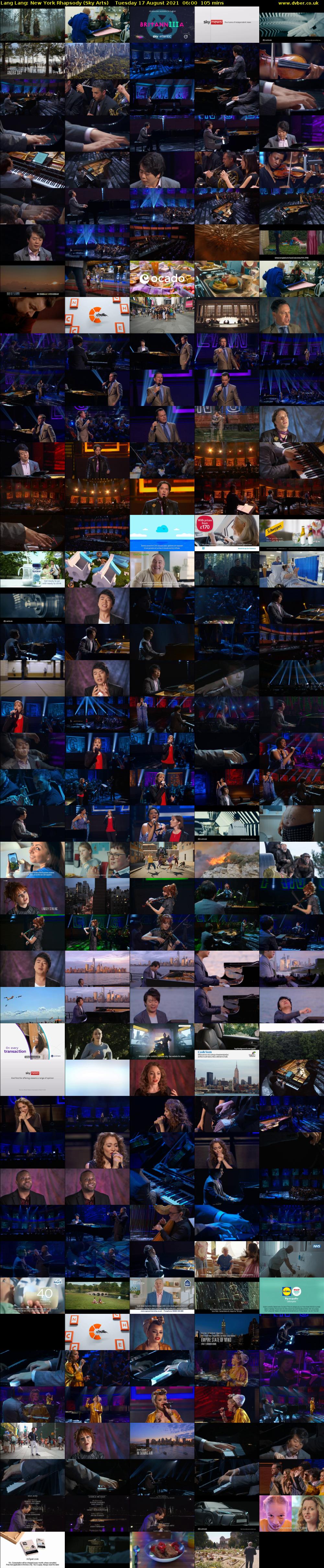 Lang Lang: New York Rhapsody (Sky Arts) Tuesday 17 August 2021 06:00 - 07:45