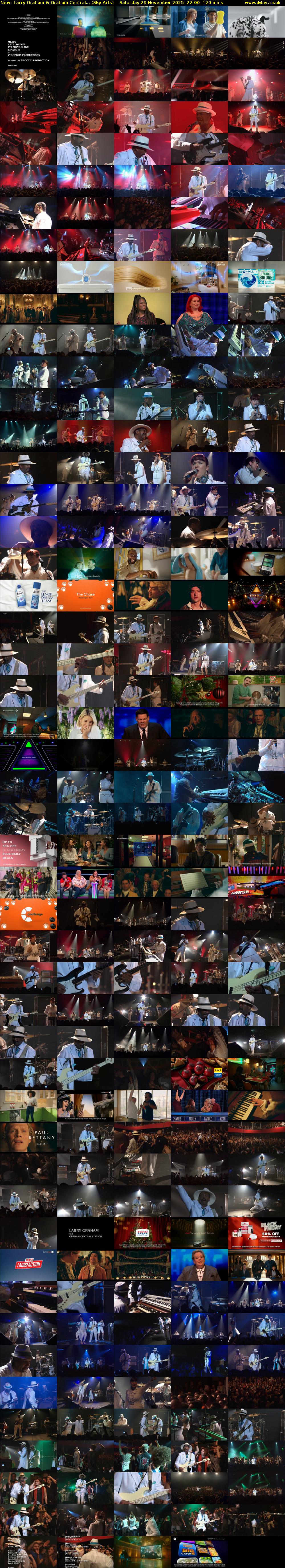 Larry Graham & Graham Central... (Sky Arts) Saturday 29 November 2025 22:00 - 00:00