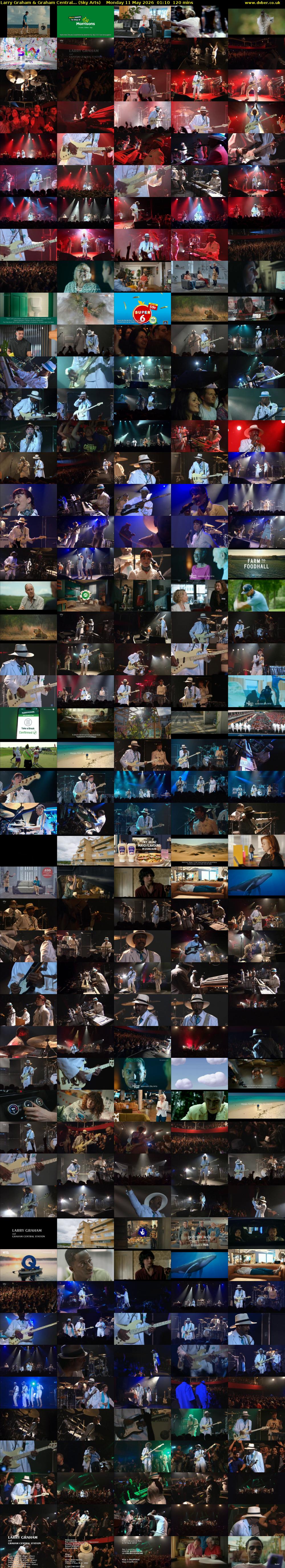Larry Graham & Graham Central... (Sky Arts) Monday 11 May 2026 01:10 - 03:10