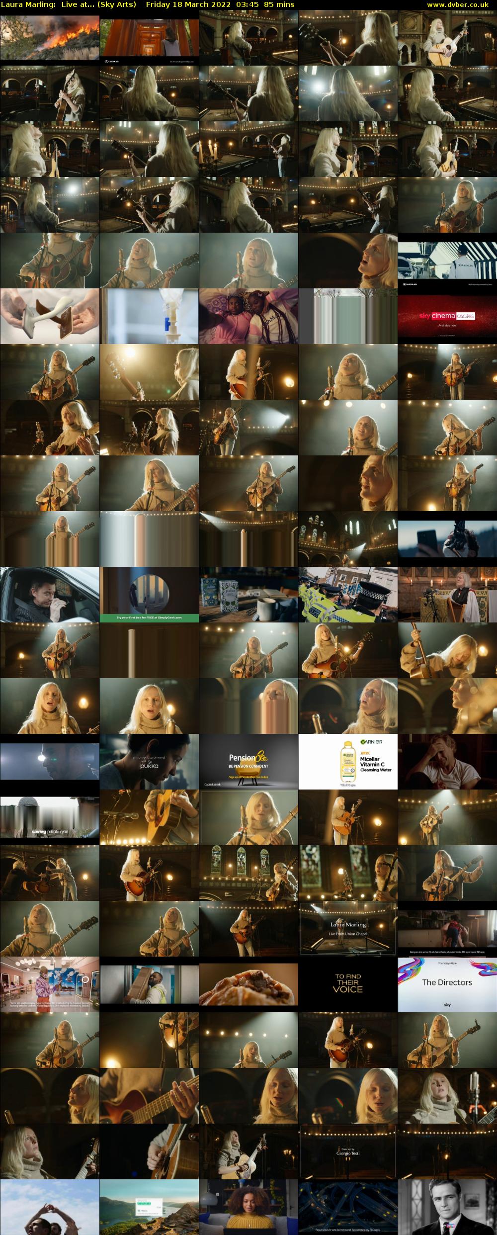 Laura Marling:  Live at... (Sky Arts) Friday 18 March 2022 03:45 - 05:10