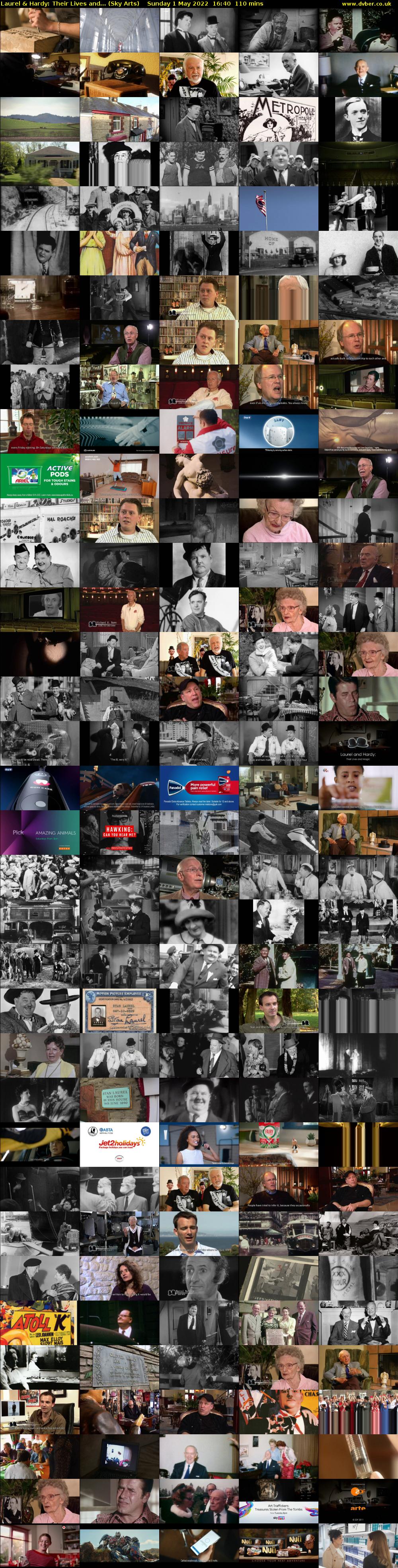 Laurel & Hardy: Their Lives and... (Sky Arts) Sunday 1 May 2022 16:40 - 18:30