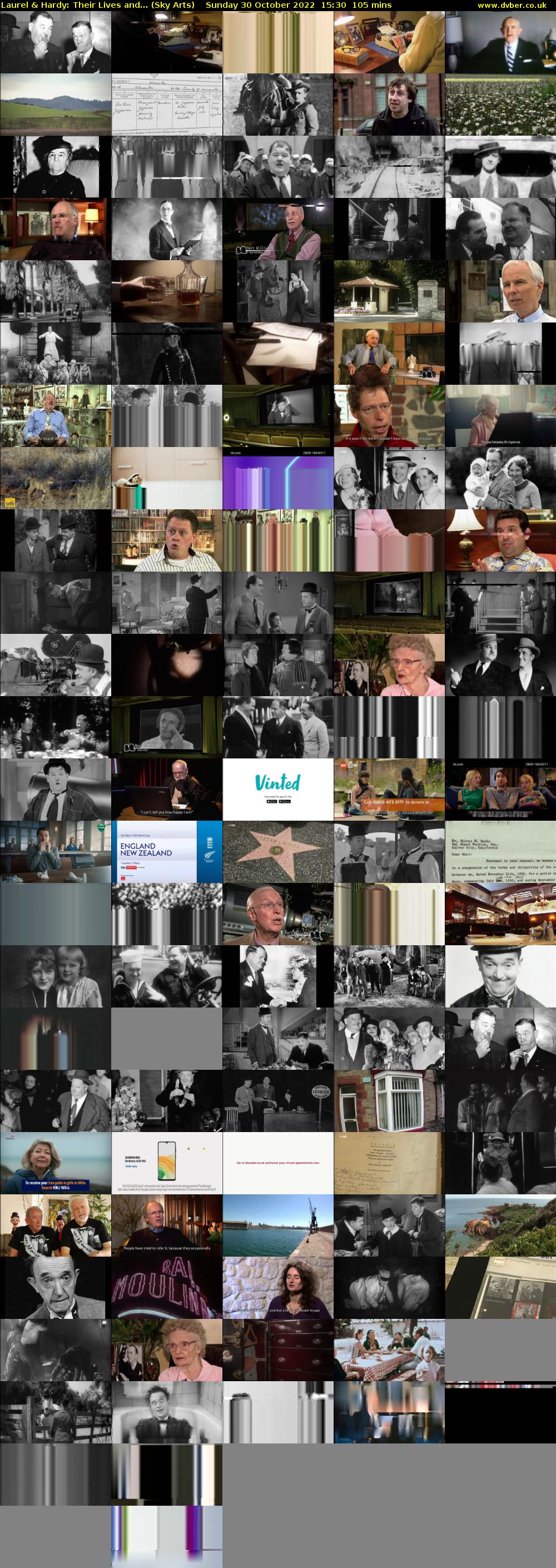 Laurel & Hardy: Their Lives and... (Sky Arts) Sunday 30 October 2022 15:30 - 17:15