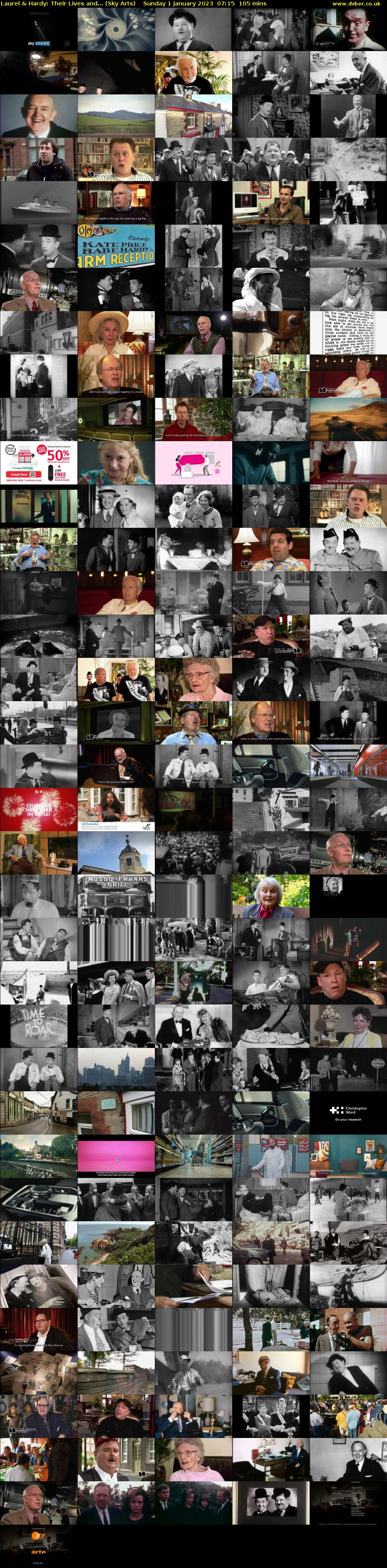 Laurel & Hardy: Their Lives and... (Sky Arts) Sunday 1 January 2023 07:15 - 09:00