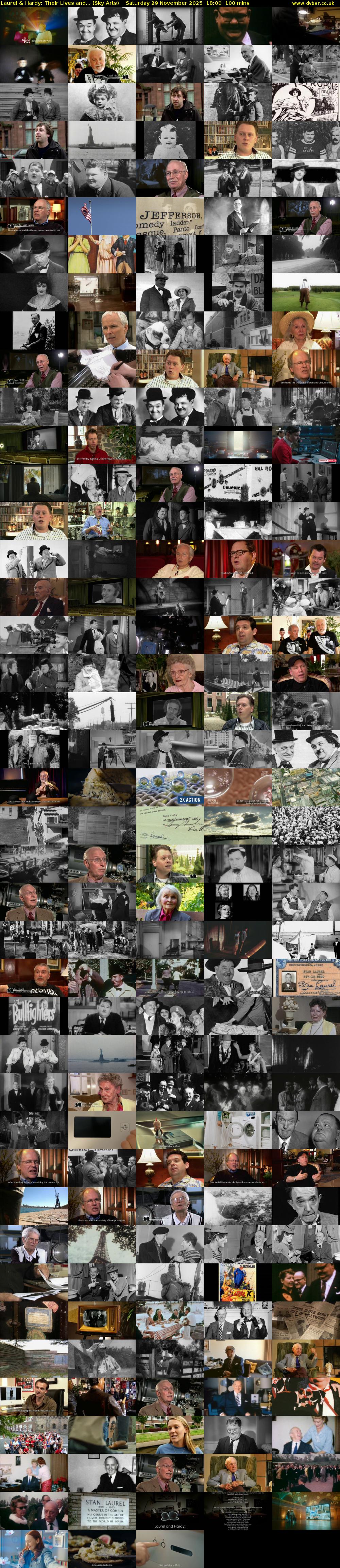 Laurel & Hardy: Their Lives and... (Sky Arts) Saturday 29 November 2025 18:00 - 19:40
