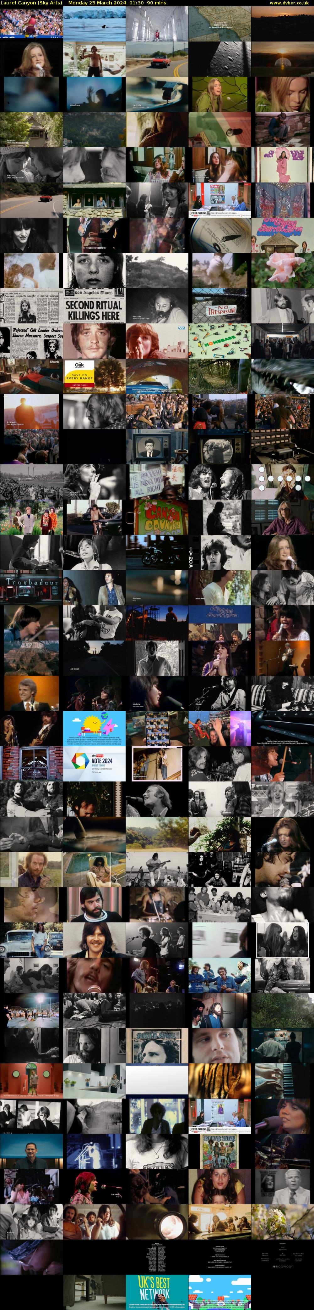 Laurel Canyon (Sky Arts) Monday 25 March 2024 01:30 - 03:00