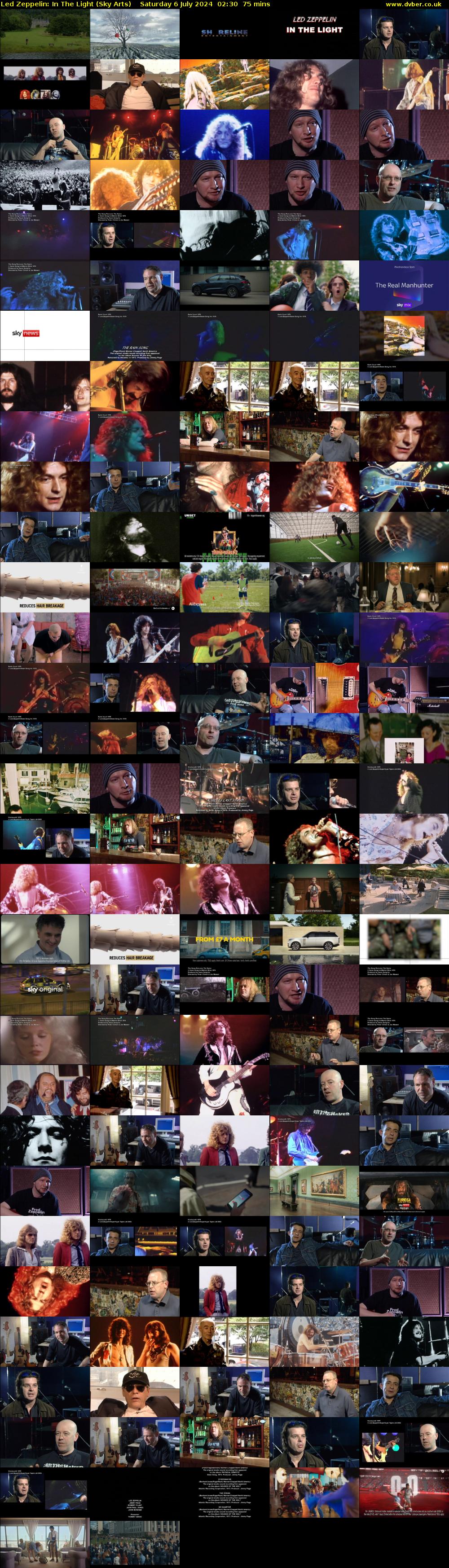 Led Zeppelin: In The Light (Sky Arts) Saturday 6 July 2024 02:30 - 03:45
