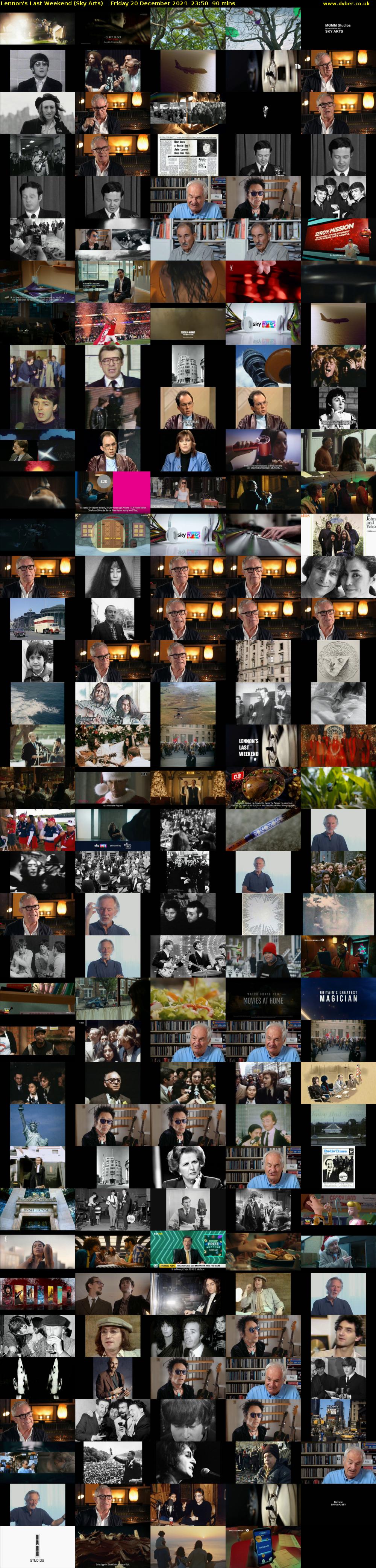 Lennon's Last Weekend (Sky Arts) Friday 20 December 2024 23:50 - 01:20
