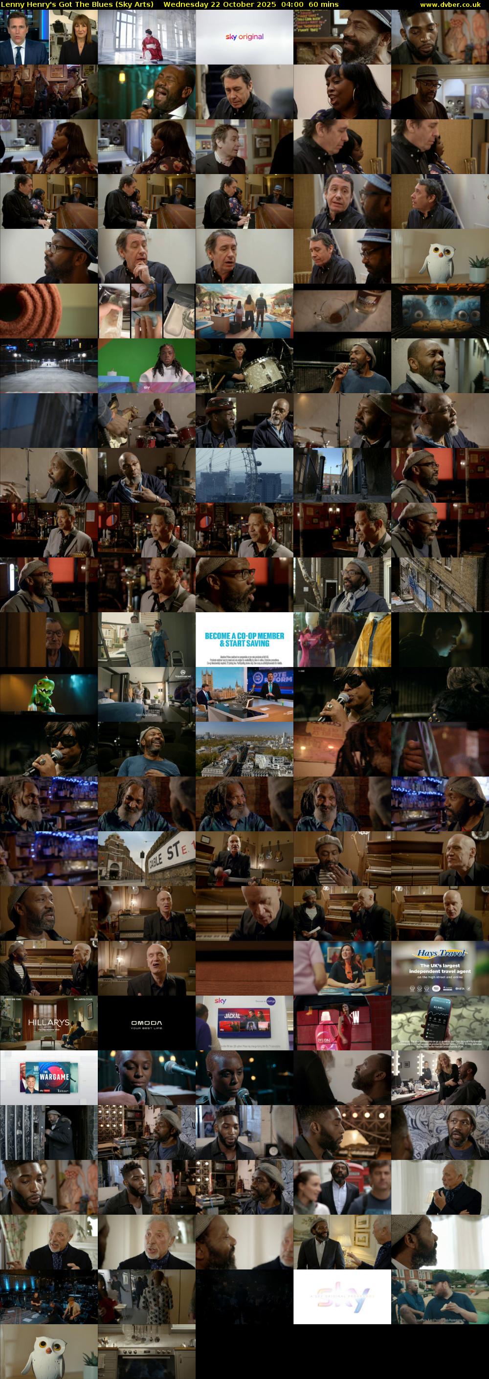 Lenny Henry's Got The Blues (Sky Arts) Wednesday 22 October 2025 04:00 - 05:00