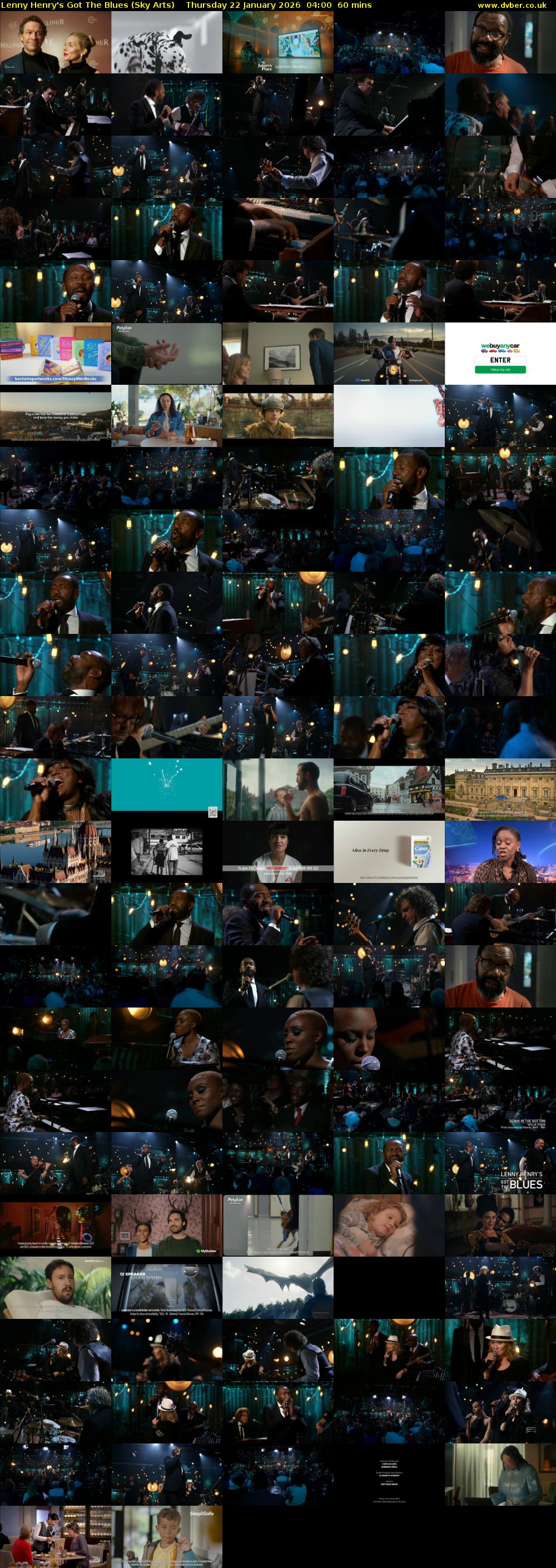 Lenny Henry's Got The Blues (Sky Arts) Thursday 22 January 2026 04:00 - 05:00