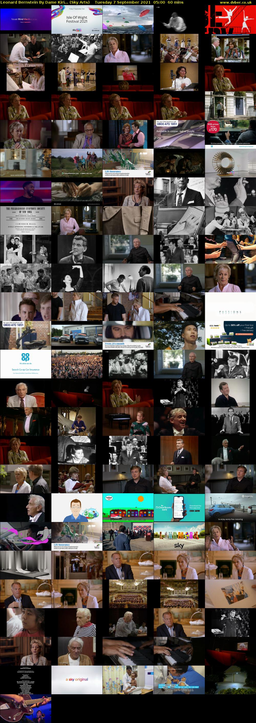 Leonard Bernstein By Dame Kiri... (Sky Arts) Tuesday 7 September 2021 06:00 - 07:00