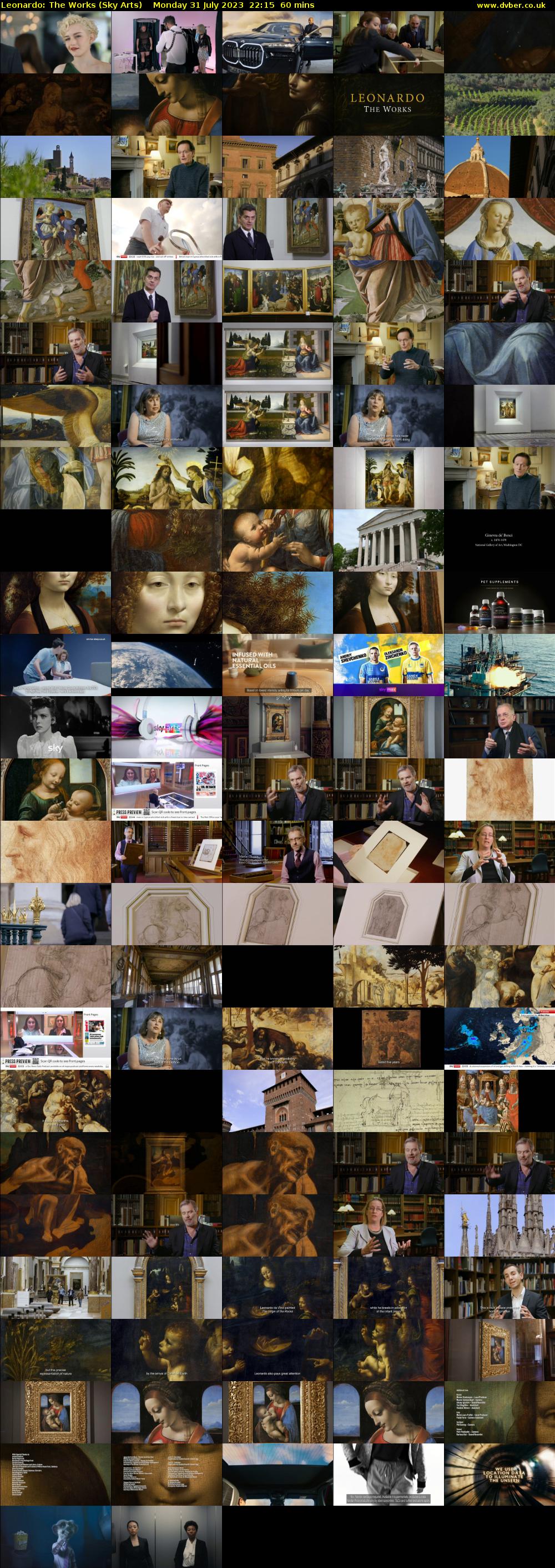 Leonardo: The Works (Sky Arts) Monday 31 July 2023 22:15 - 23:15