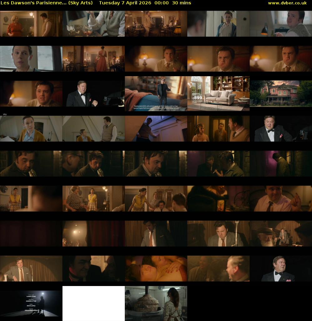 Les Dawson's Parisienne... (Sky Arts) Tuesday 7 April 2026 00:00 - 00:30