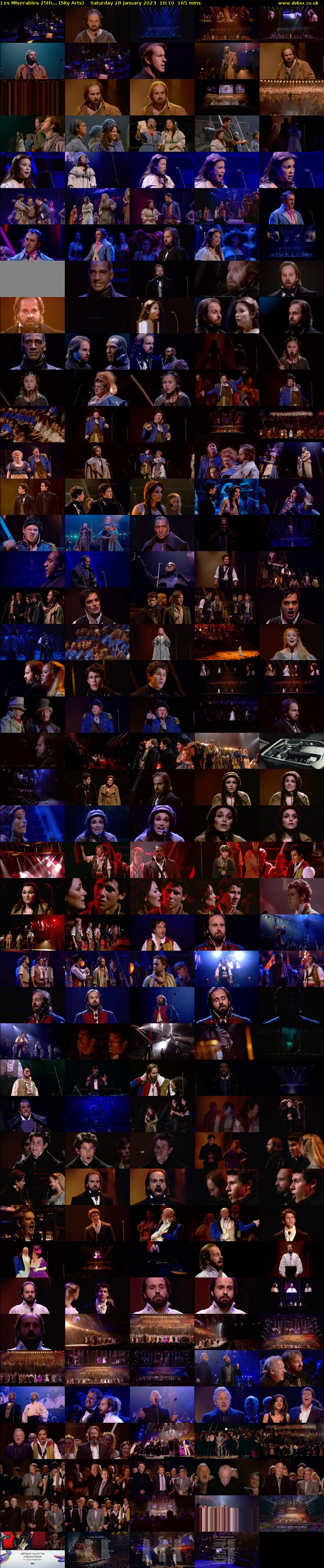 Les Miserables 25th... (Sky Arts) Saturday 28 January 2023 16:10 - 18:55