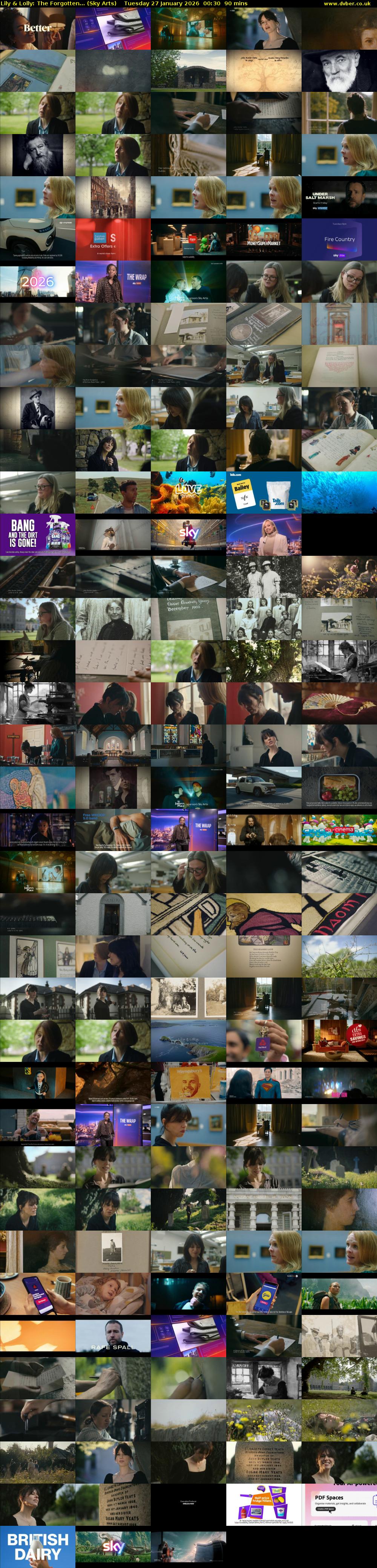 Lily & Lolly: The Forgotten... (Sky Arts) Tuesday 27 January 2026 00:30 - 02:00