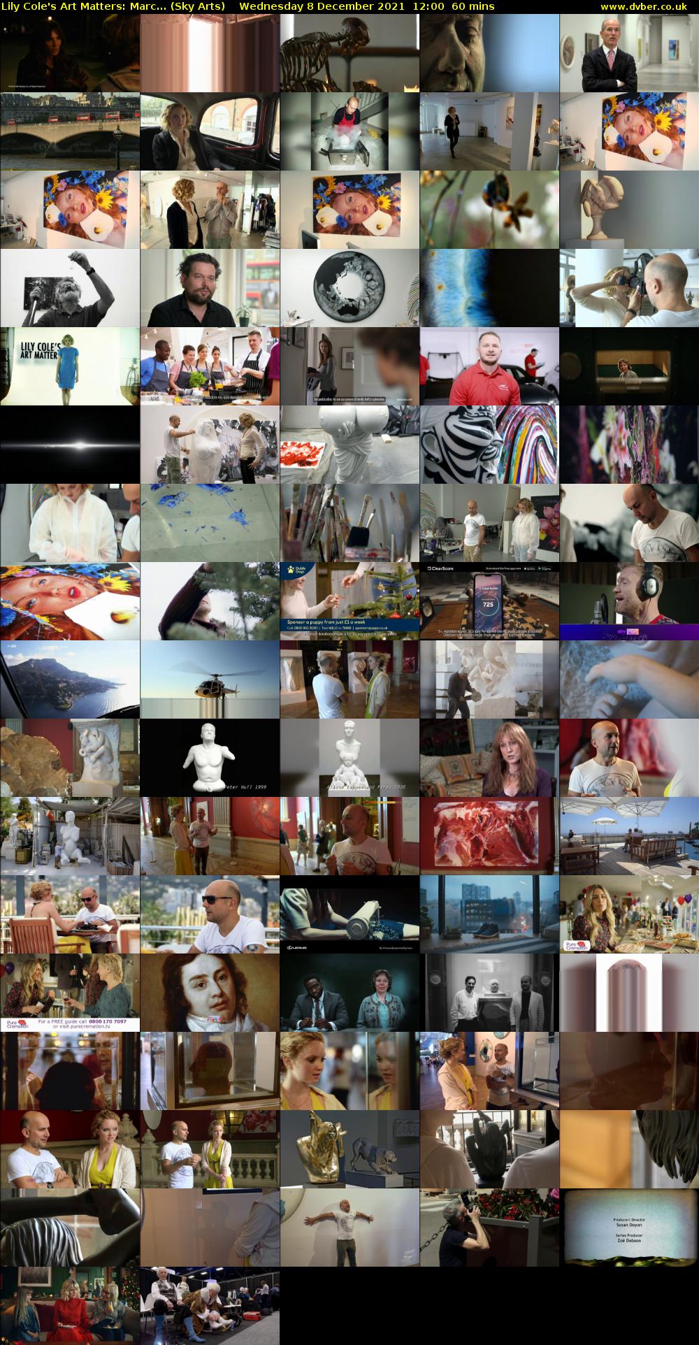 Lily Cole's Art Matters: Marc... (Sky Arts) Wednesday 8 December 2021 12:00 - 13:00