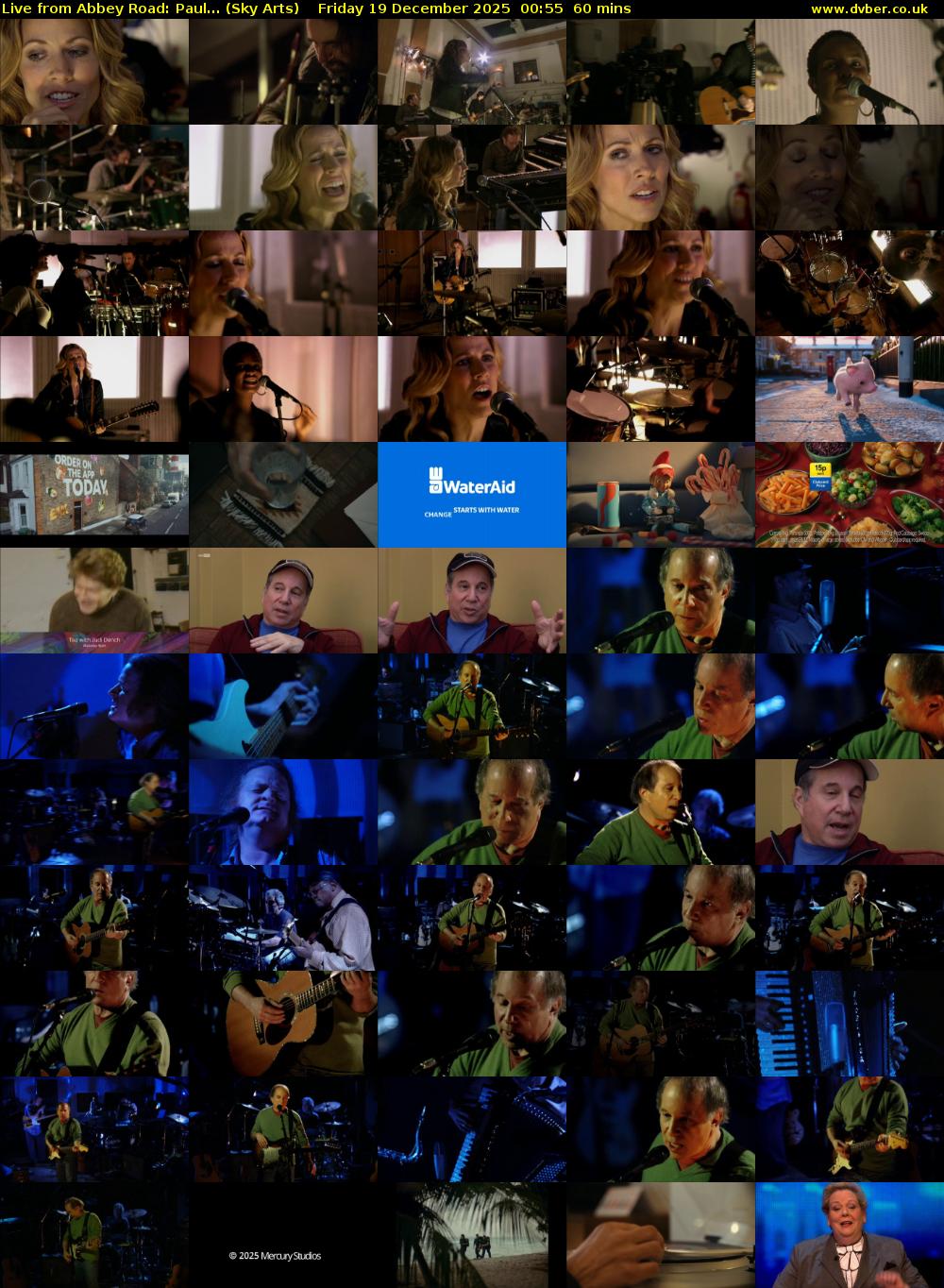 Live from Abbey Road: Paul... (Sky Arts) Friday 19 December 2025 00:55 - 01:55