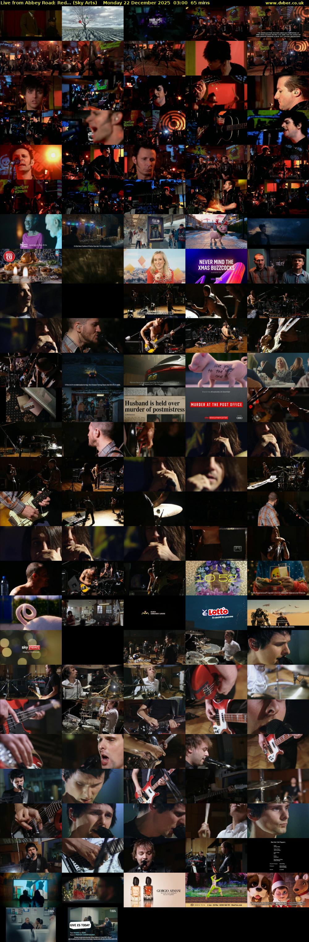 Live from Abbey Road: Red... (Sky Arts) Monday 22 December 2025 03:00 - 04:05