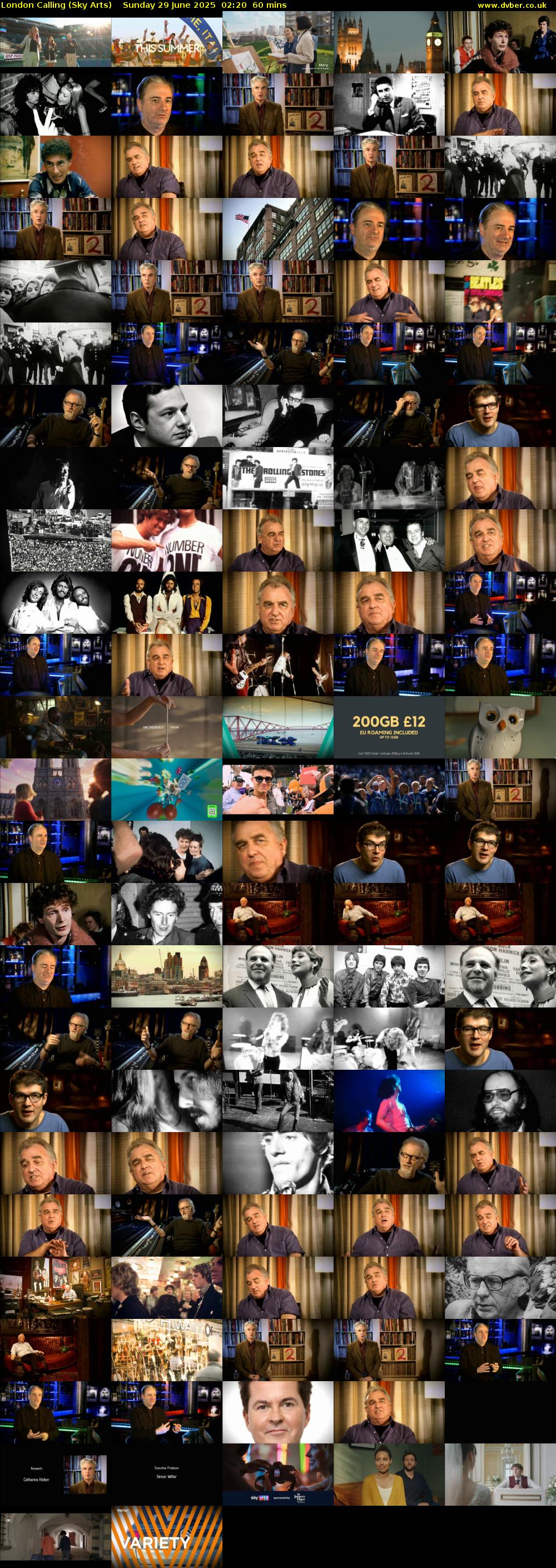 London Calling (Sky Arts) Sunday 29 June 2025 02:20 - 03:20