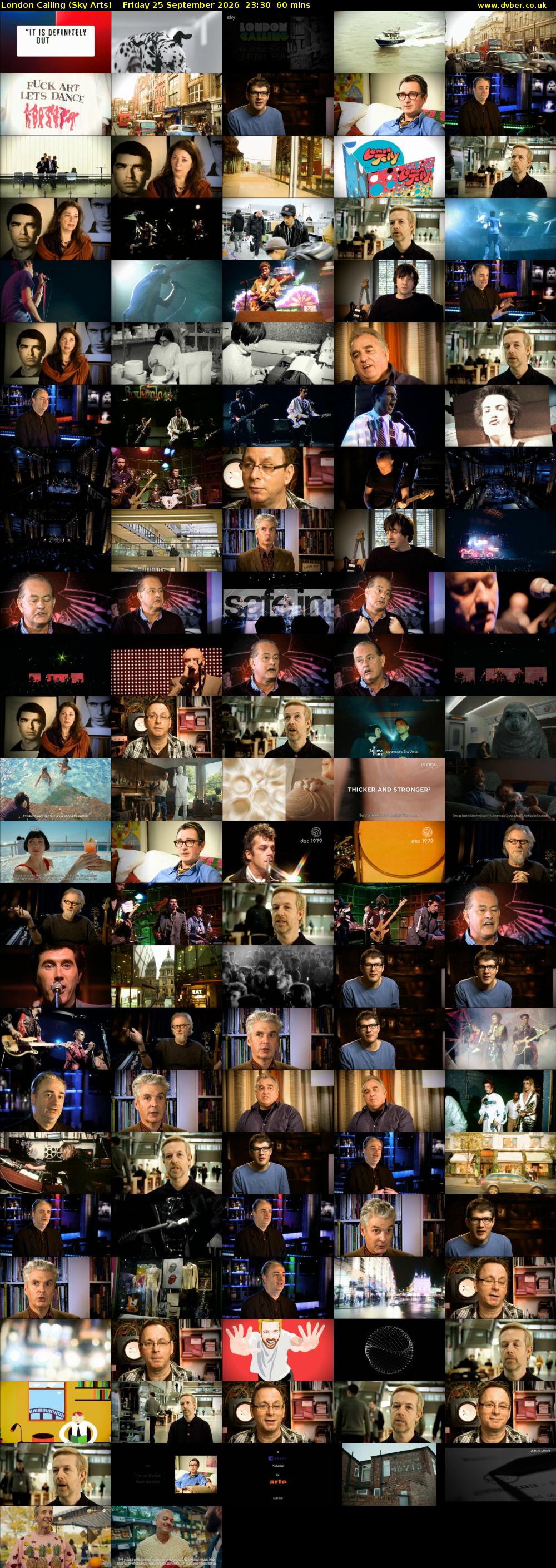 London Calling (Sky Arts) Friday 25 September 2026 23:30 - 00:30