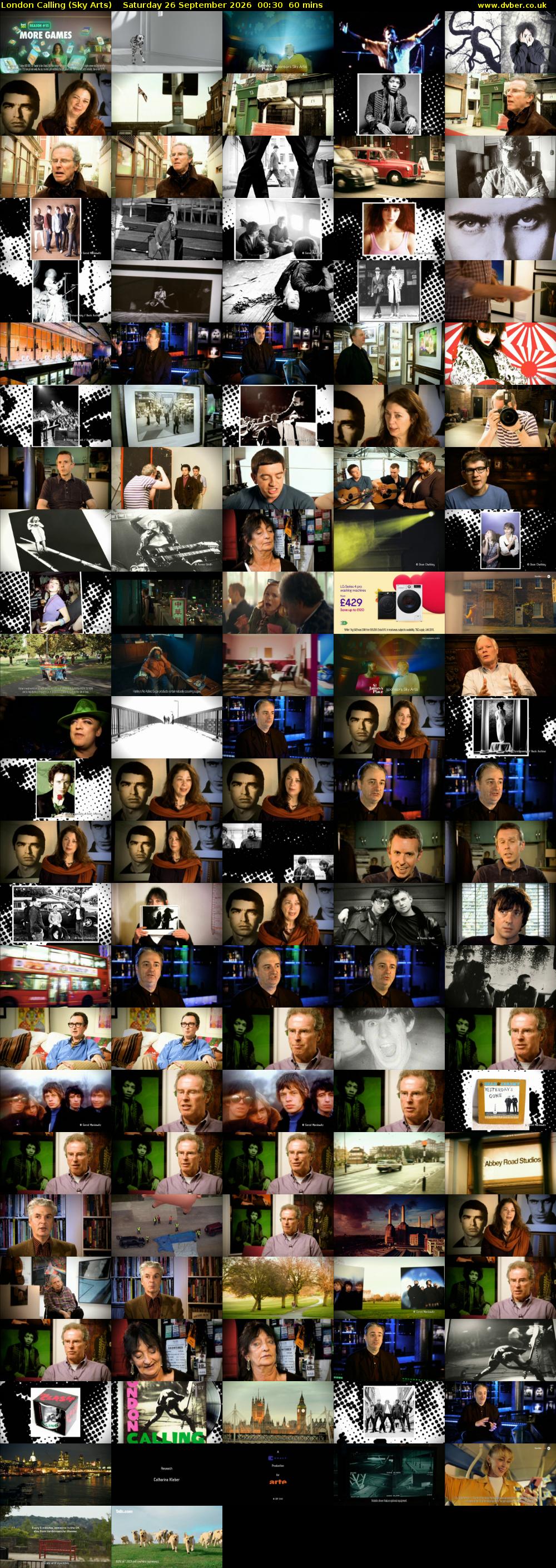 London Calling (Sky Arts) Saturday 26 September 2026 00:30 - 01:30