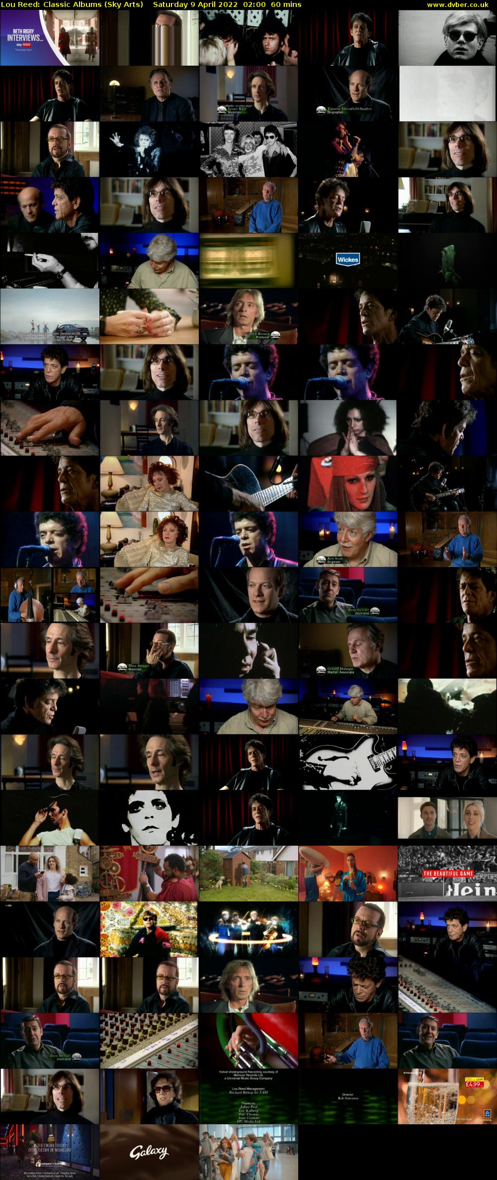 Lou Reed: Classic Albums (Sky Arts) Saturday 9 April 2022 02:00 - 03:00