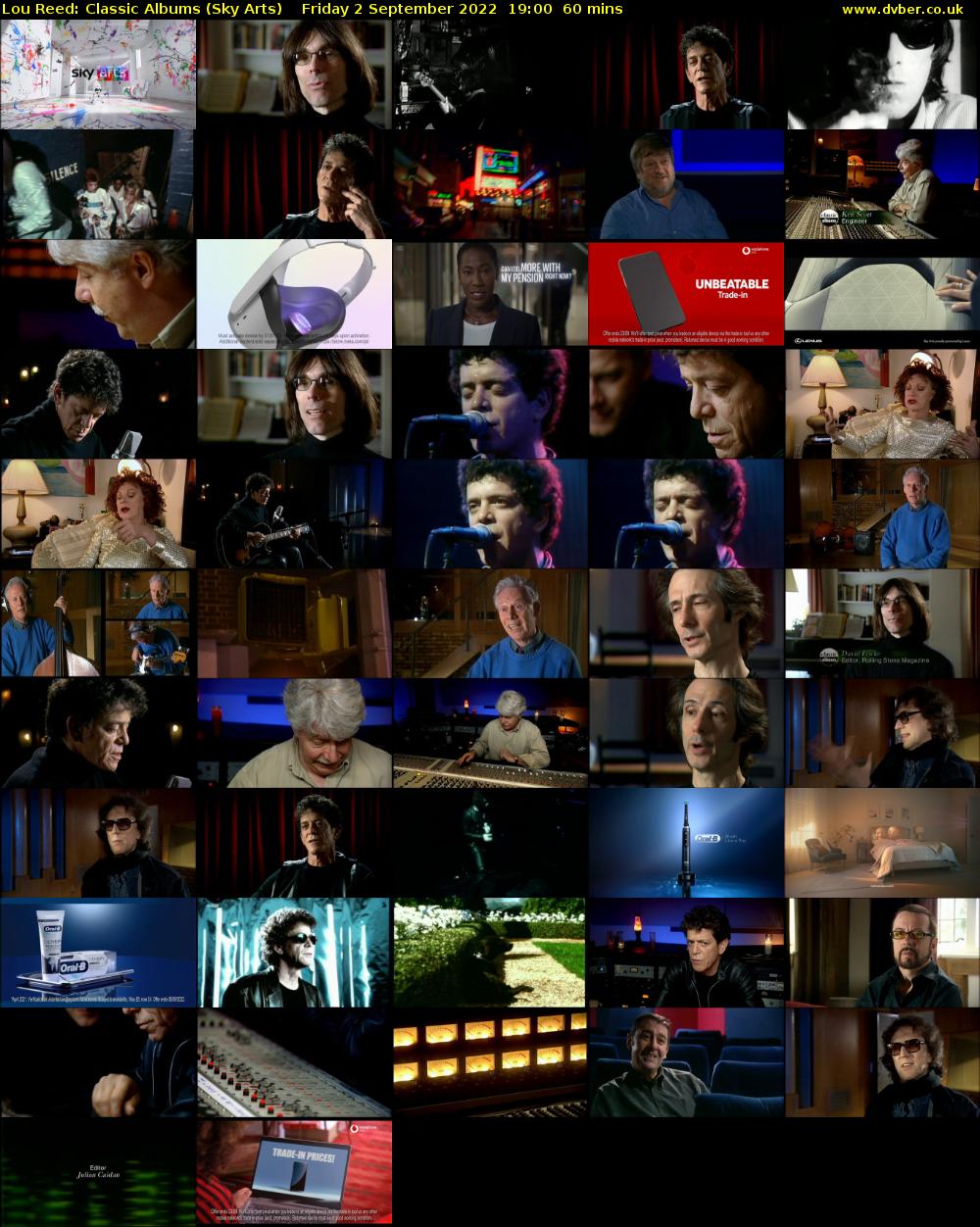 Lou Reed: Classic Albums (Sky Arts) Friday 2 September 2022 19:00 - 20:00