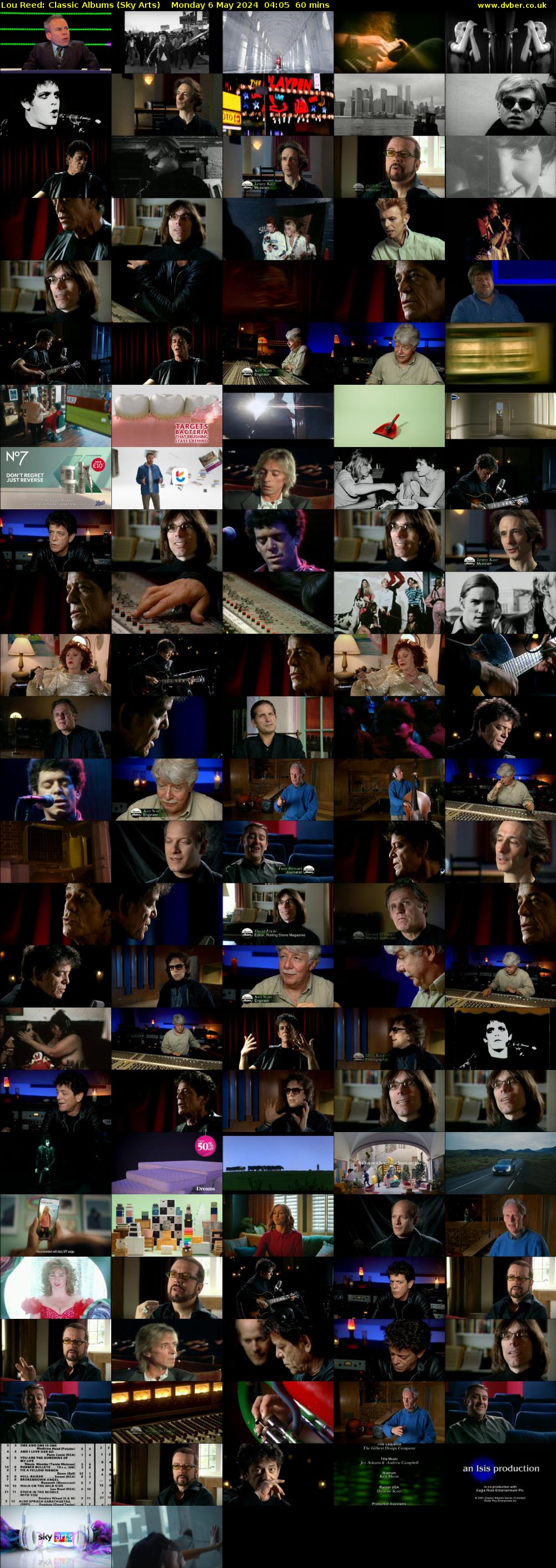 Lou Reed: Classic Albums (Sky Arts) Monday 6 May 2024 04:05 - 05:05