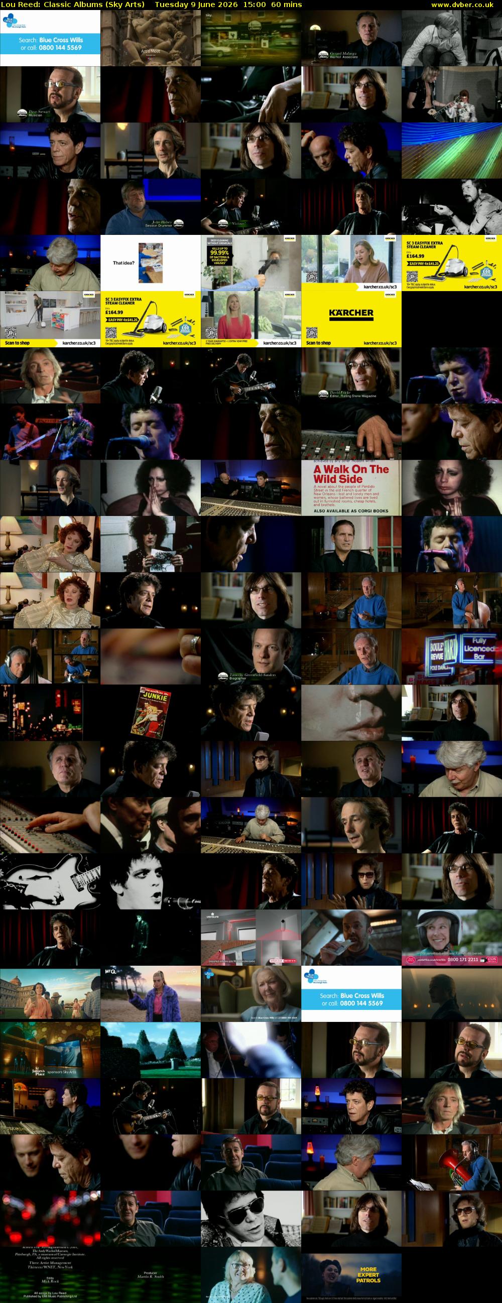 Lou Reed: Classic Albums (Sky Arts) Tuesday 9 June 2026 15:00 - 16:00