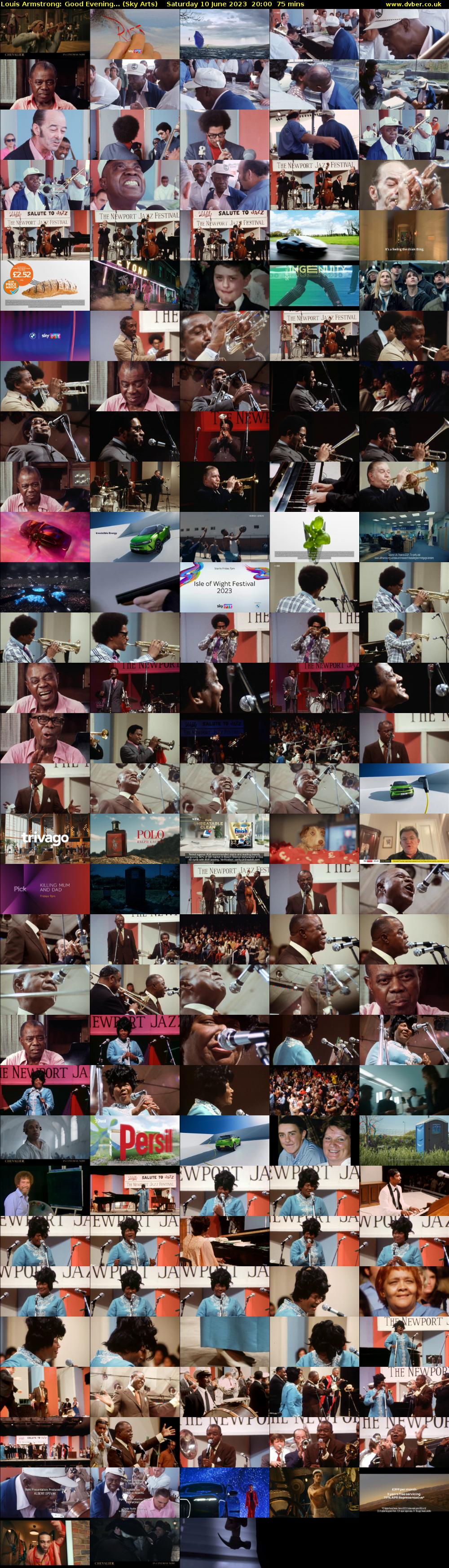Louis Armstrong: Good Evening... (Sky Arts) Saturday 10 June 2023 20:00 - 21:15