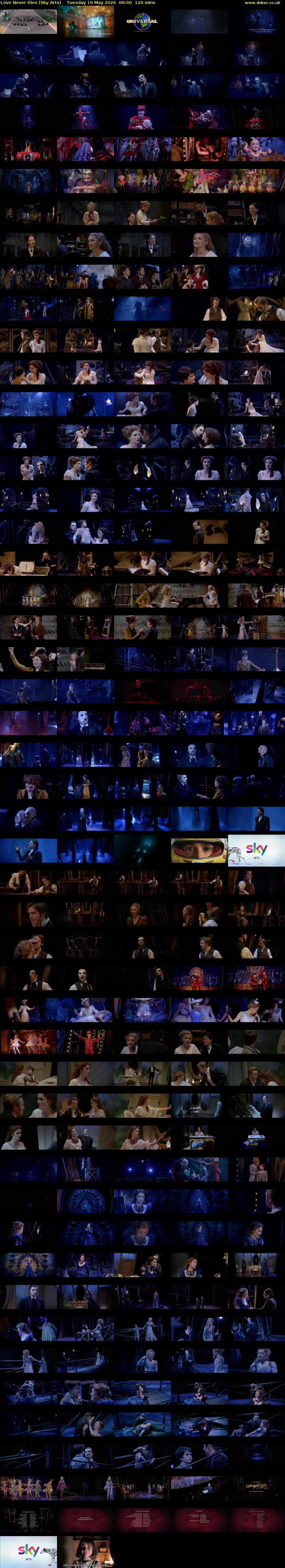 Love Never Dies (Sky Arts) Tuesday 19 May 2026 06:00 - 08:00