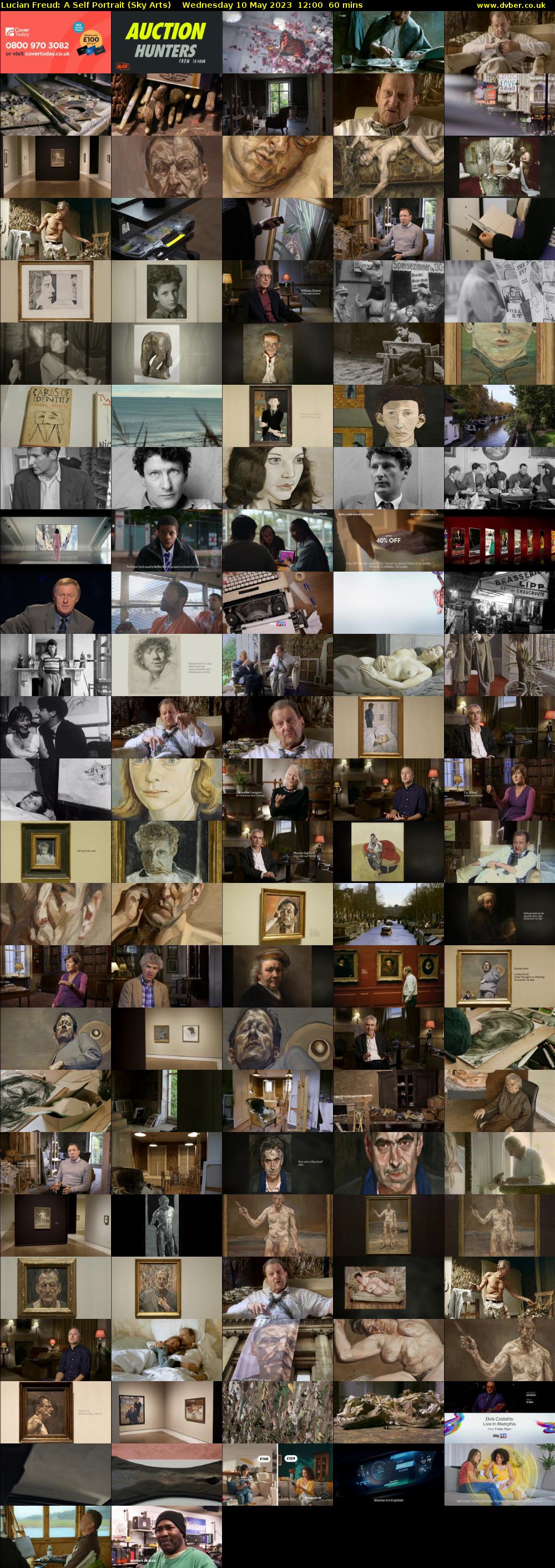 Lucian Freud: A Self Portrait (Sky Arts) Wednesday 10 May 2023 12:00 - 13:00