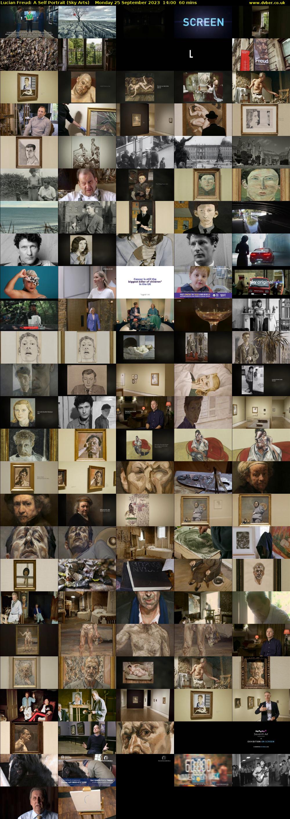 Lucian Freud: A Self Portrait (Sky Arts) Monday 25 September 2023 14:00 - 15:00