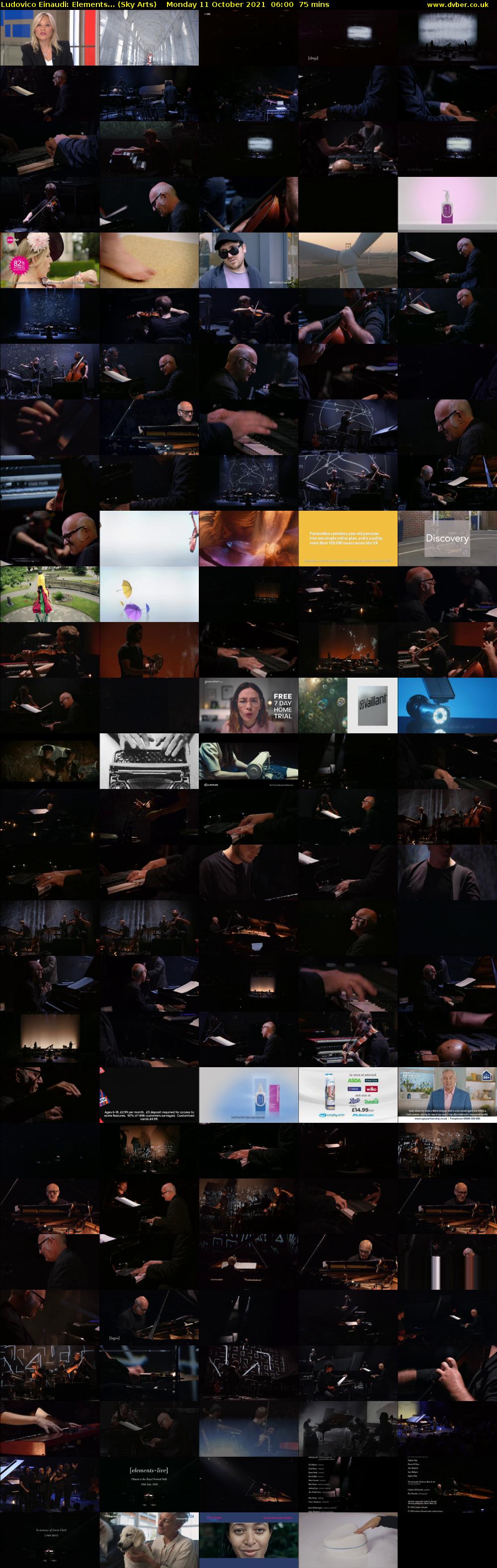 Ludovico Einaudi: Elements... (Sky Arts) Monday 11 October 2021 06:00 - 07:15