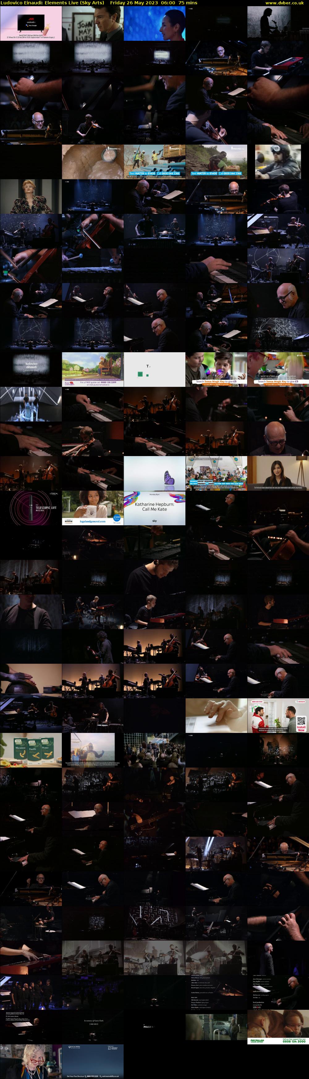 Ludovico Einaudi: Elements Live (Sky Arts) Friday 26 May 2023 06:00 - 07:15