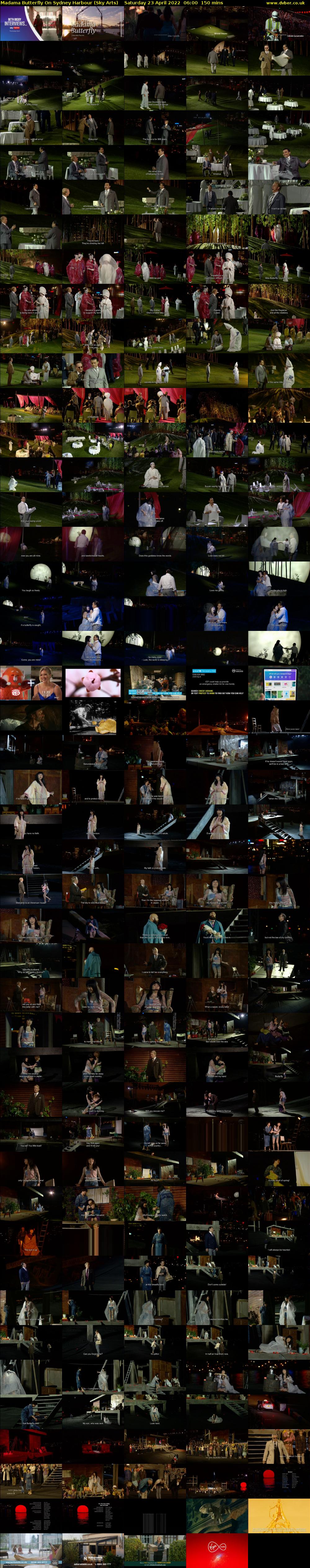 Madama Butterfly On Sydney Harbour (Sky Arts) Saturday 23 April 2022 06:00 - 08:30