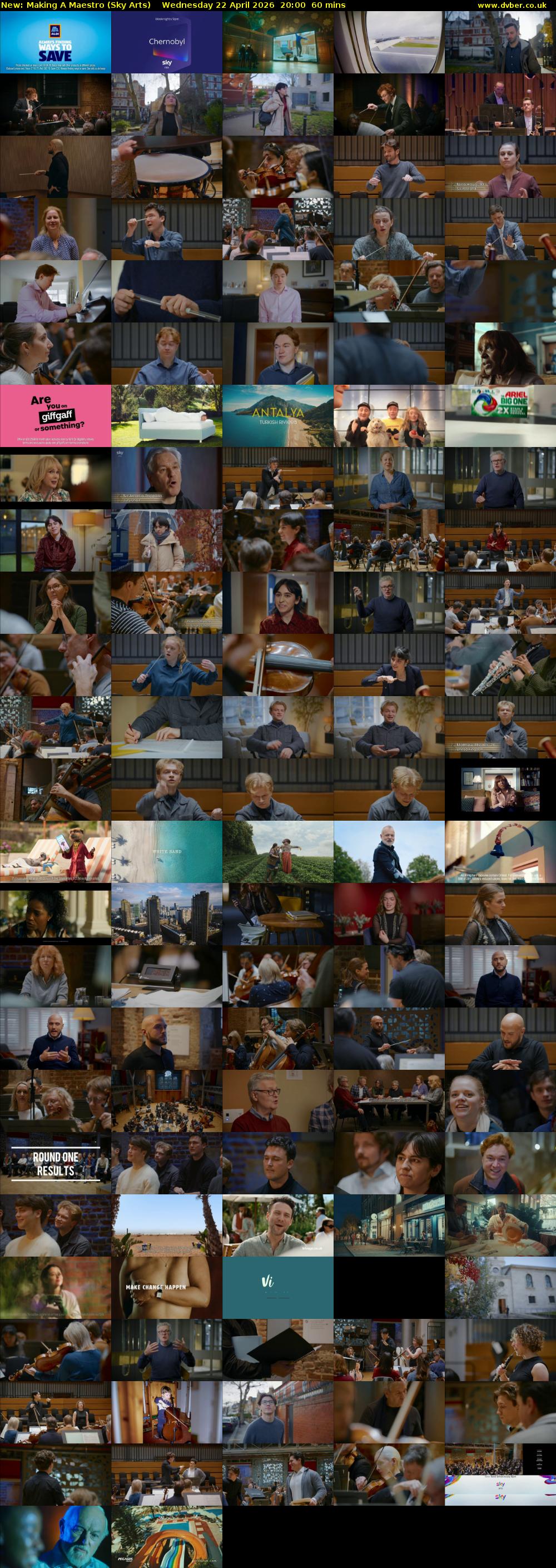 Making A Maestro (Sky Arts) Wednesday 22 April 2026 20:00 - 21:00