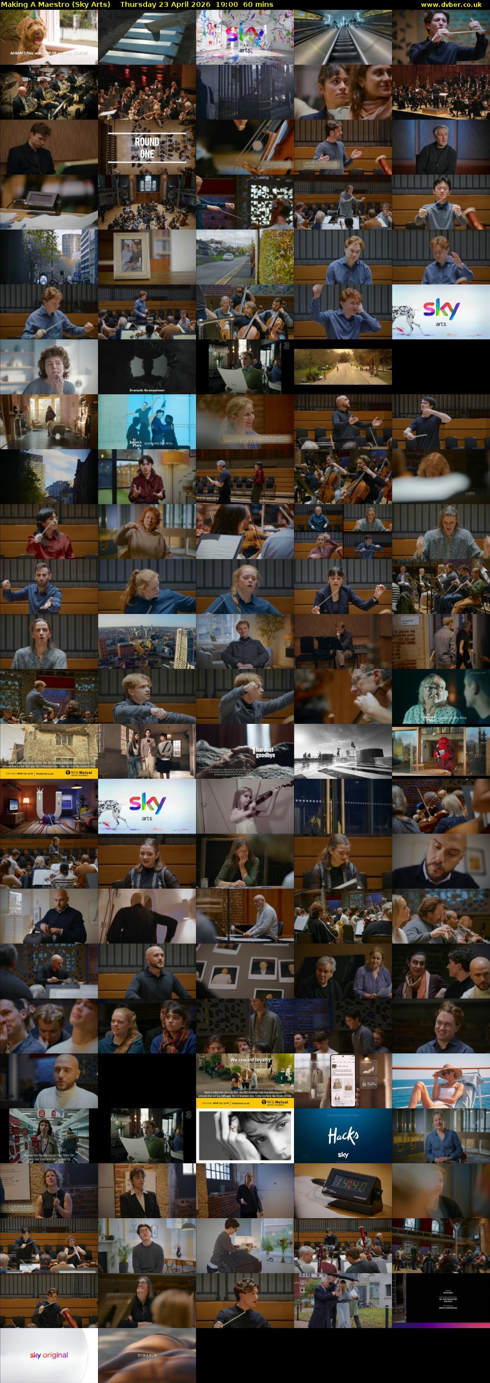 Making A Maestro (Sky Arts) Thursday 23 April 2026 19:00 - 20:00