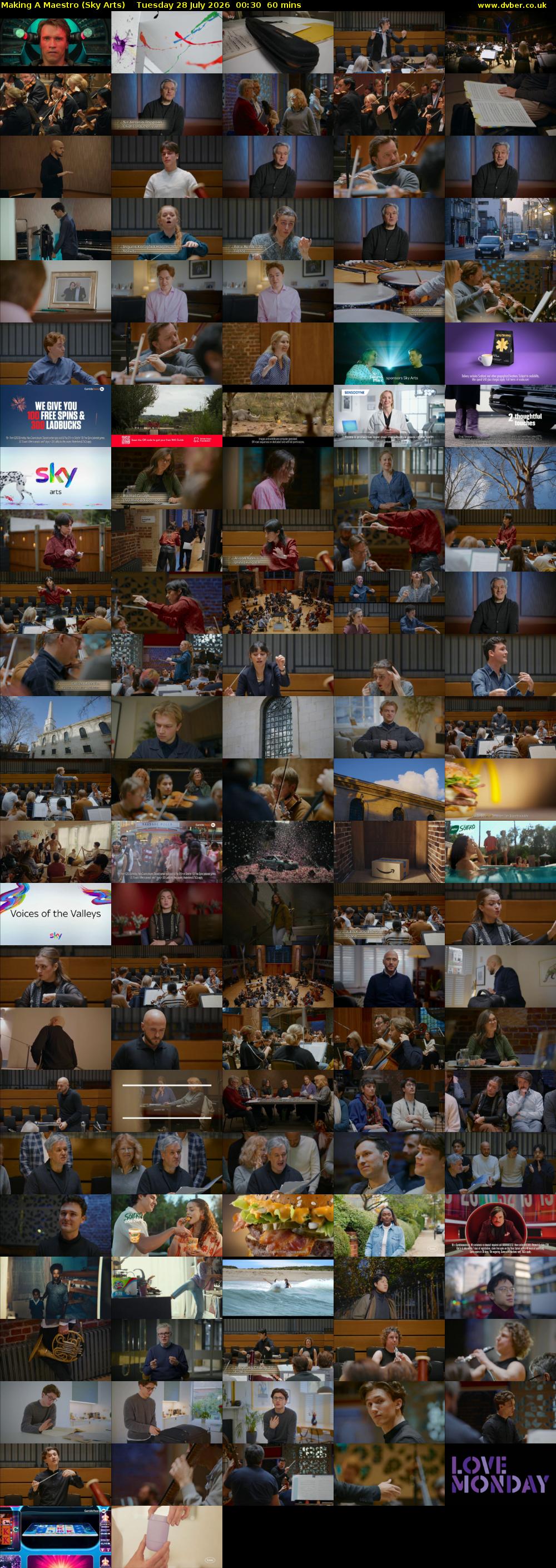 Making A Maestro (Sky Arts) Tuesday 28 July 2026 00:30 - 01:30