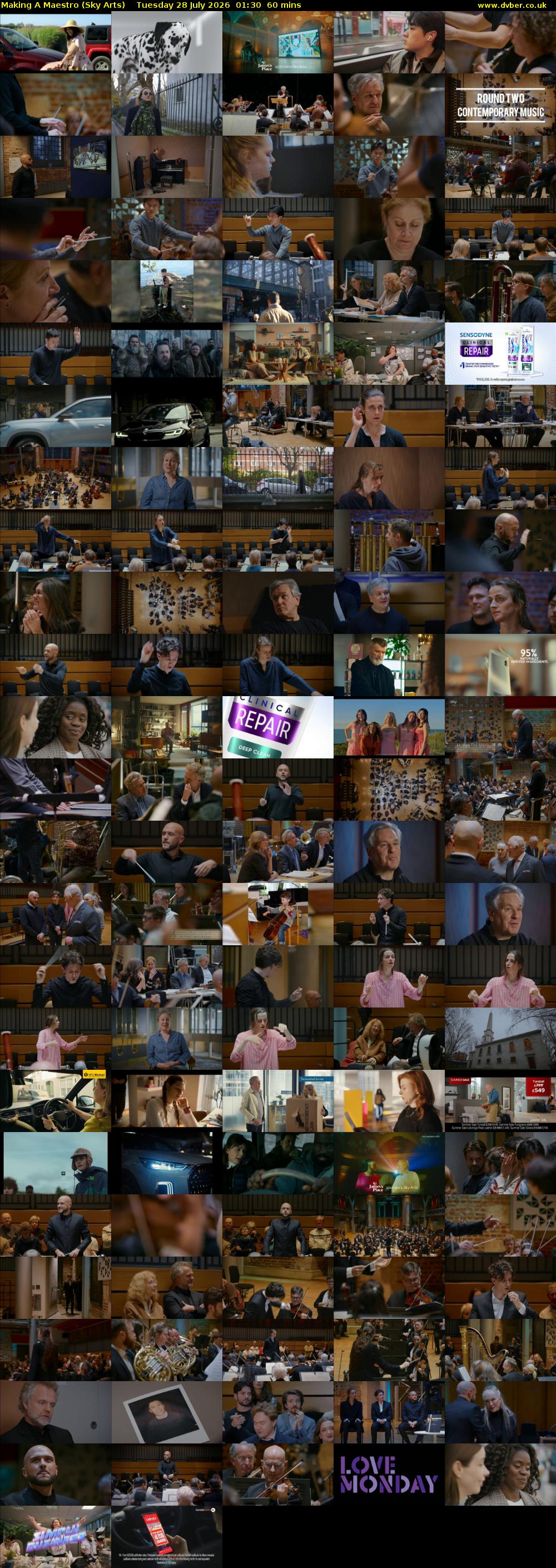 Making A Maestro (Sky Arts) Tuesday 28 July 2026 01:30 - 02:30