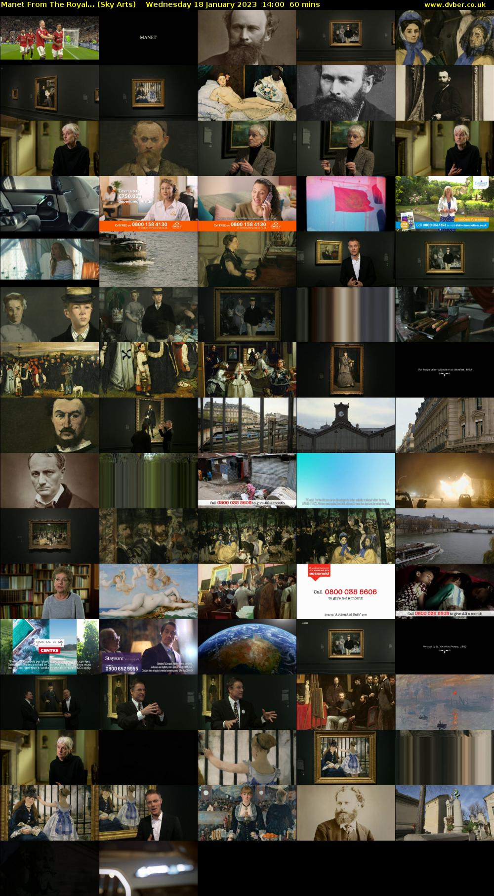Manet From The Royal... (Sky Arts) Wednesday 18 January 2023 14:00 - 15:00