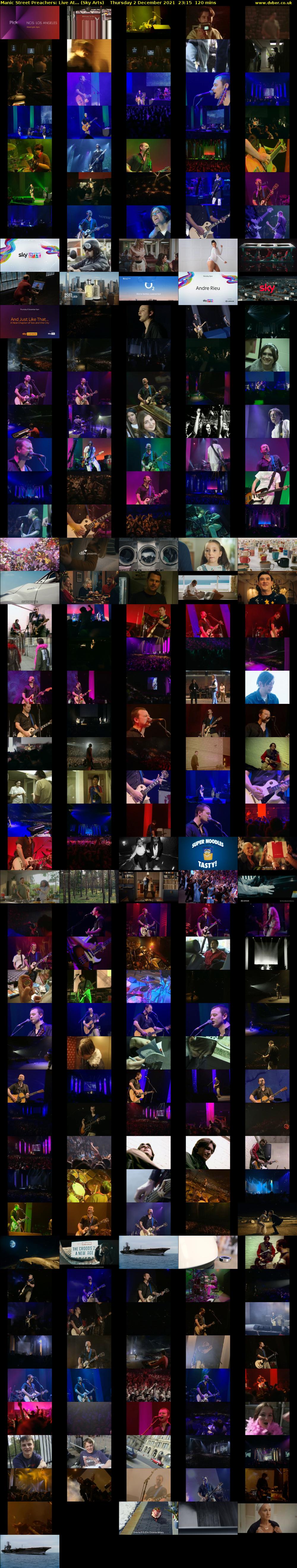 Manic Street Preachers: Live At... (Sky Arts) Thursday 2 December 2021 23:15 - 01:15