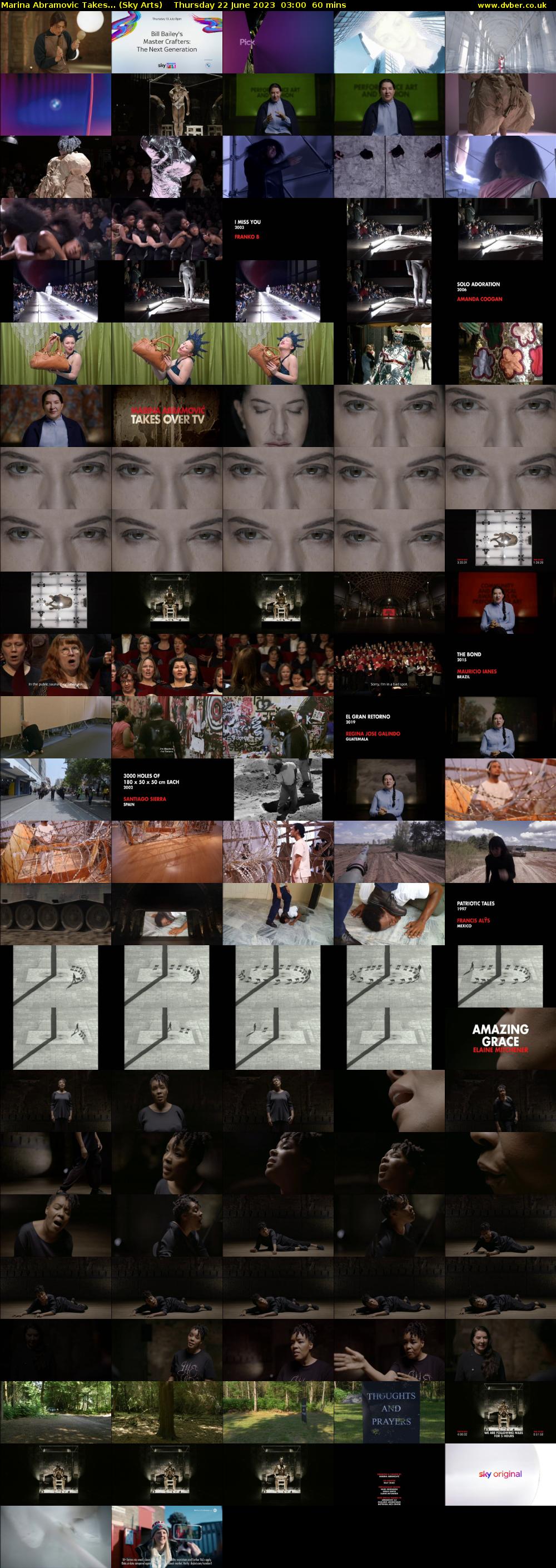 Marina Abramovic Takes... (Sky Arts) Thursday 22 June 2023 03:00 - 04:00