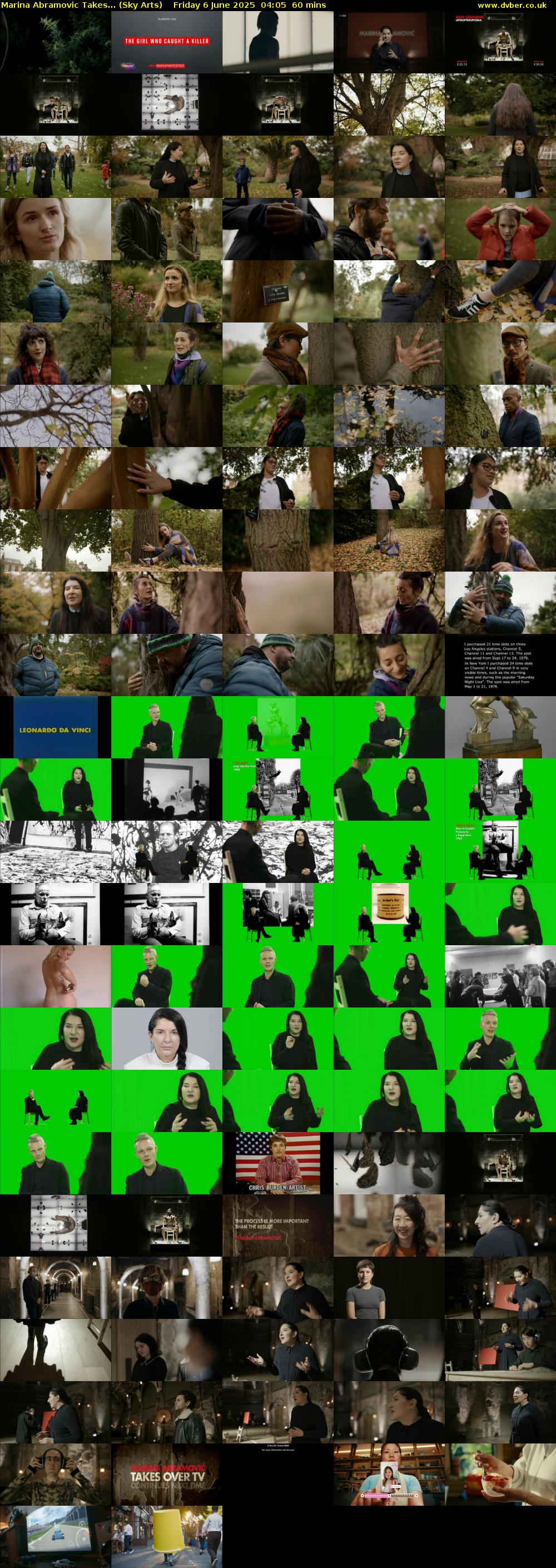 Marina Abramovic Takes... (Sky Arts) Friday 6 June 2025 04:05 - 05:05