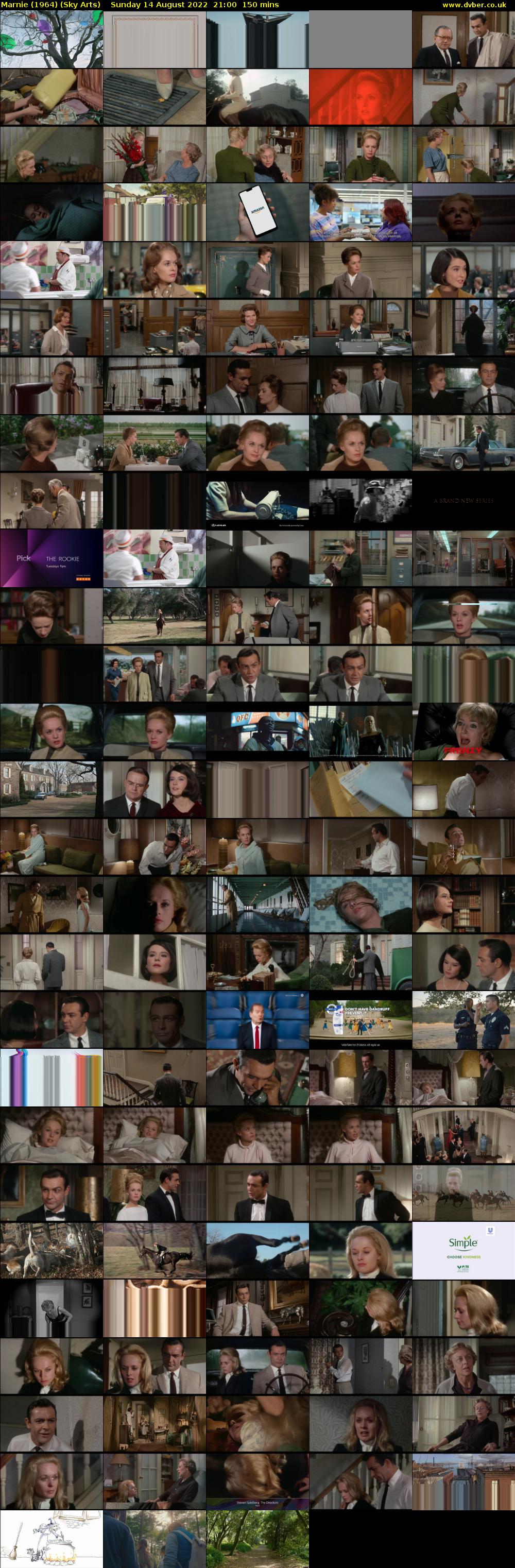 Marnie (1964) (Sky Arts) Sunday 14 August 2022 21:00 - 23:30