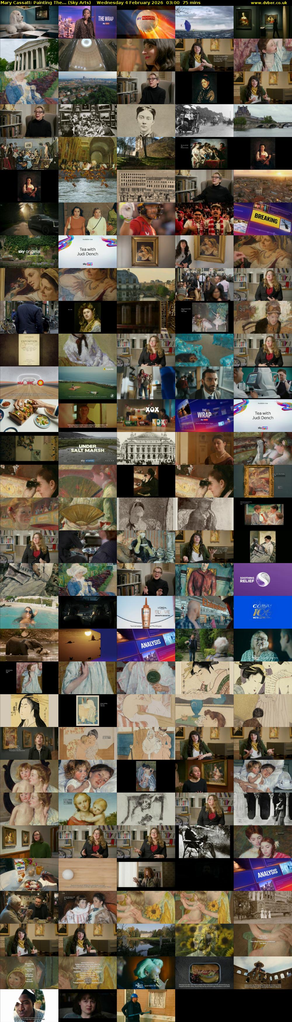 Mary Cassatt: Painting The... (Sky Arts) Wednesday 4 February 2026 03:00 - 04:15