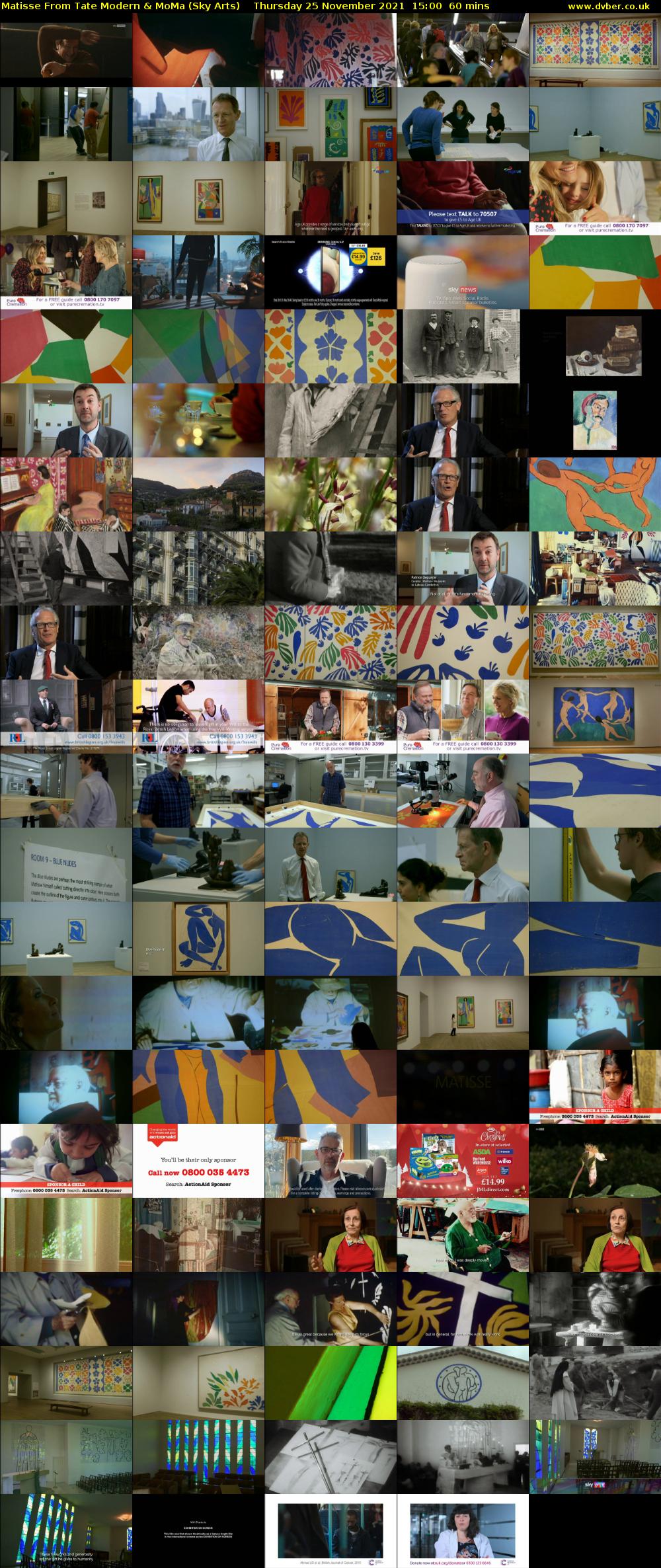 Matisse From Tate Modern & MoMa (Sky Arts) Thursday 25 November 2021 15:00 - 16:00